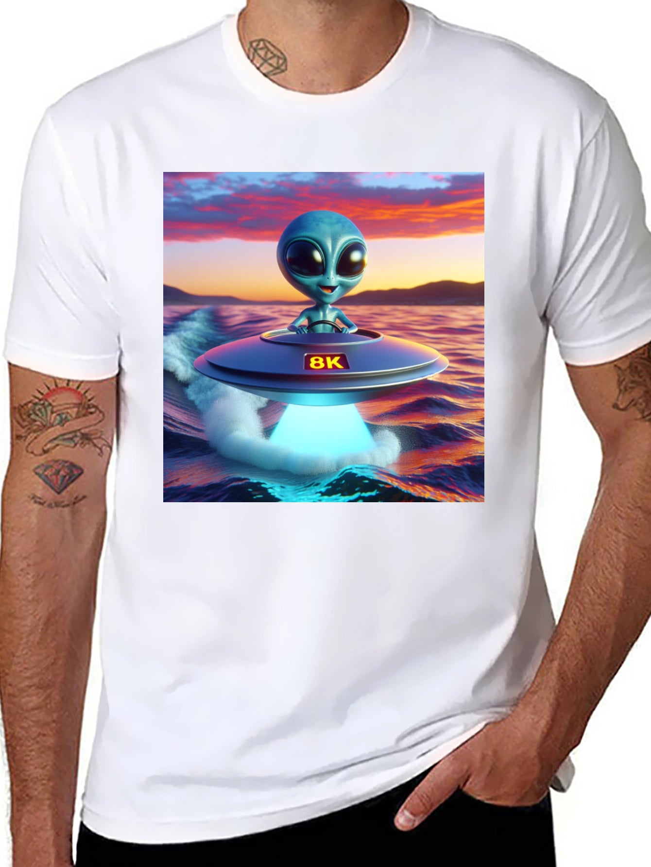Alien UFO T-Shirt - 8K Graphics