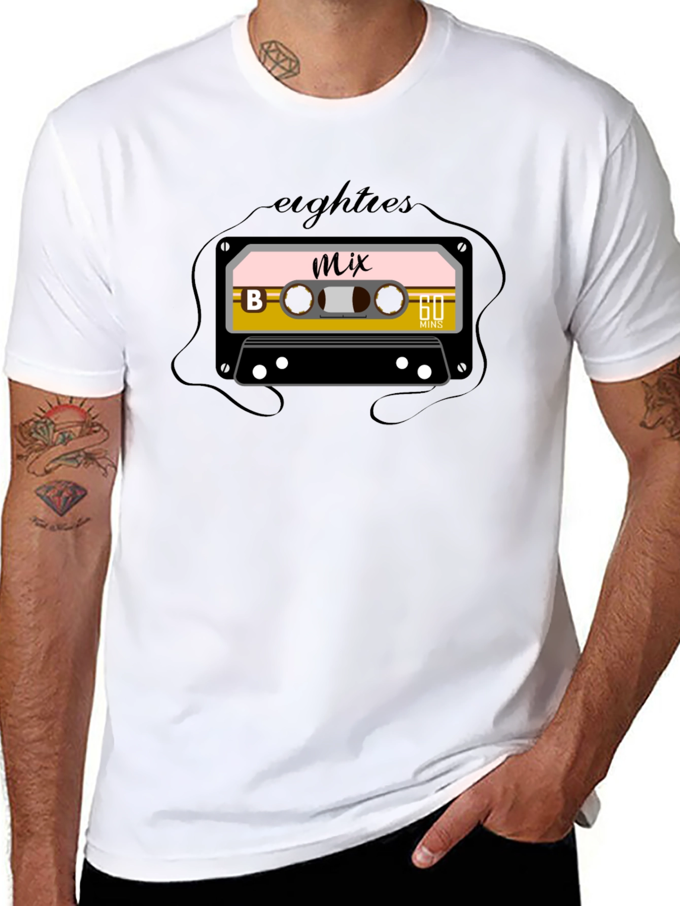80s Retro Mix Tape Graphic Tee