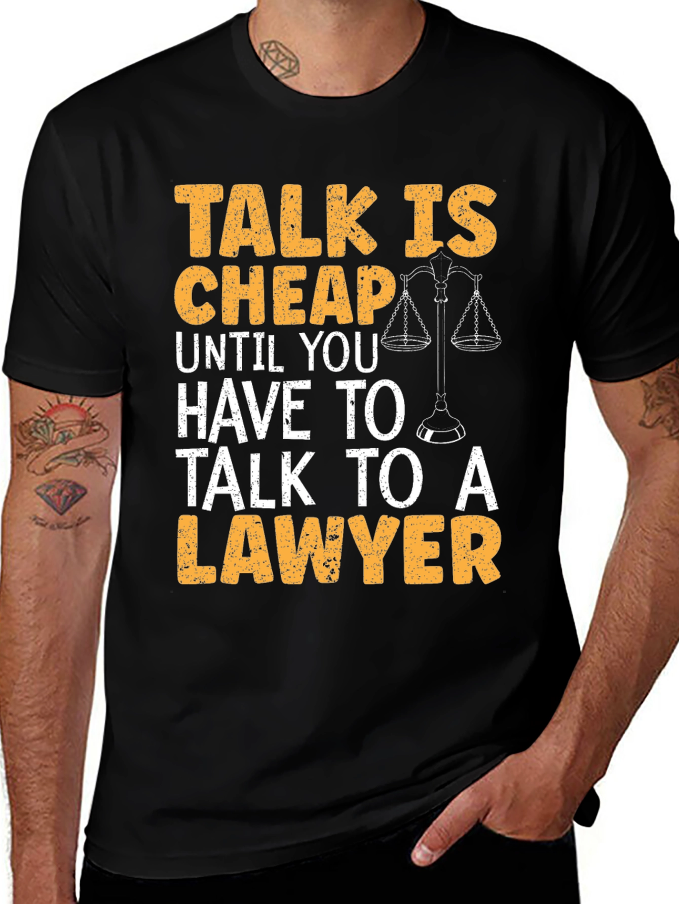 Talk Is Cheap Lawyer T-Shirt