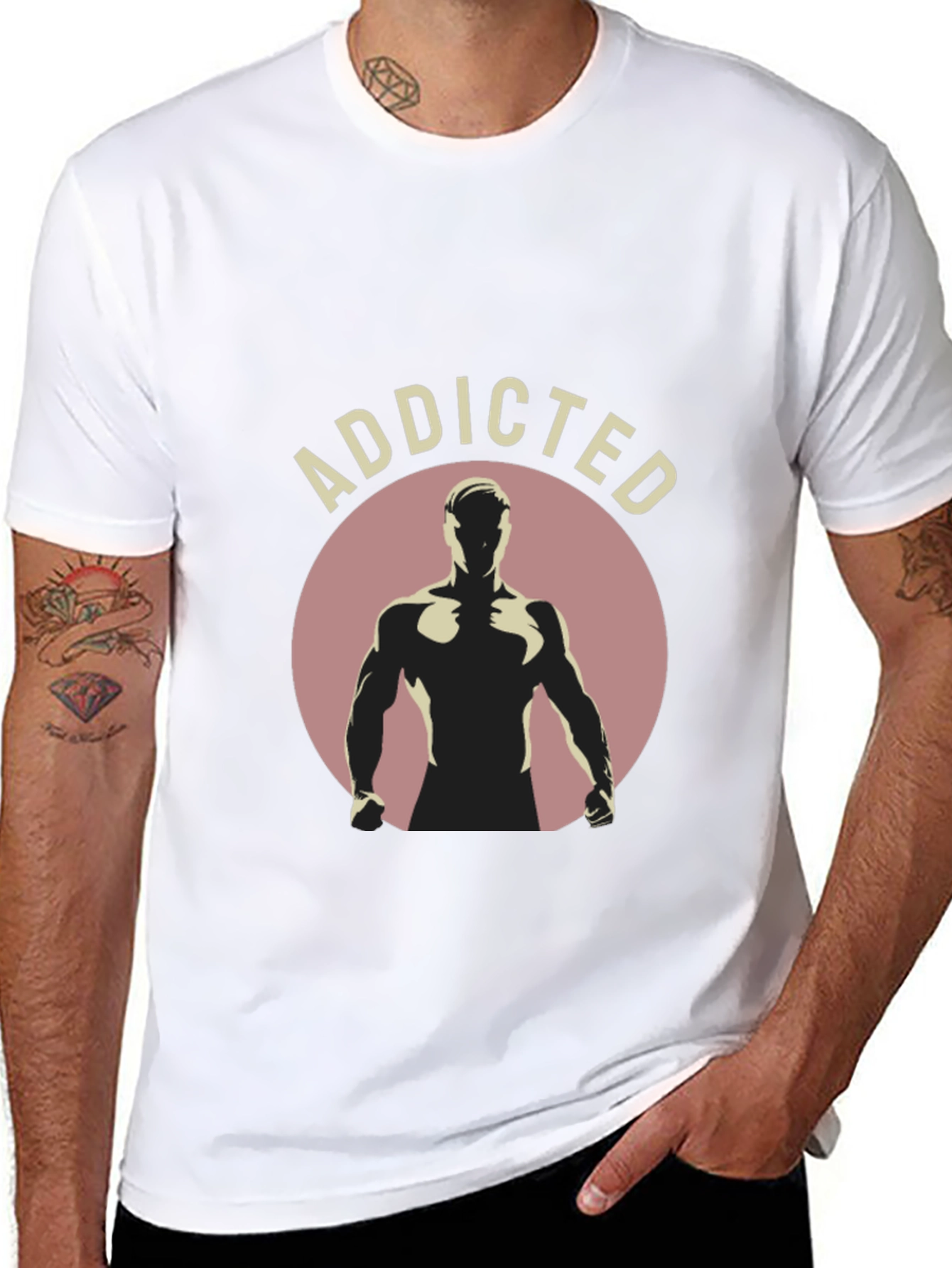 Addicted Graphic Tee - Mens Black T-Shirt