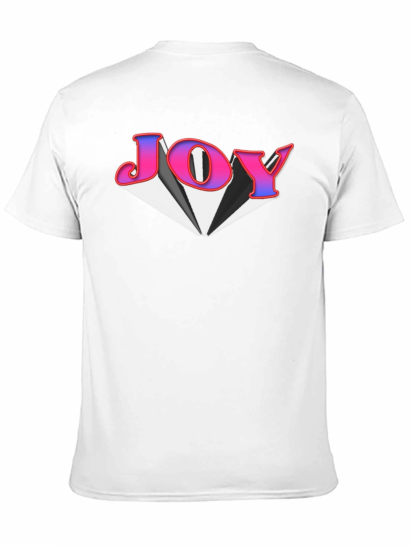 Joy Graphic Tee - Black Cotton Blend T-Shirt