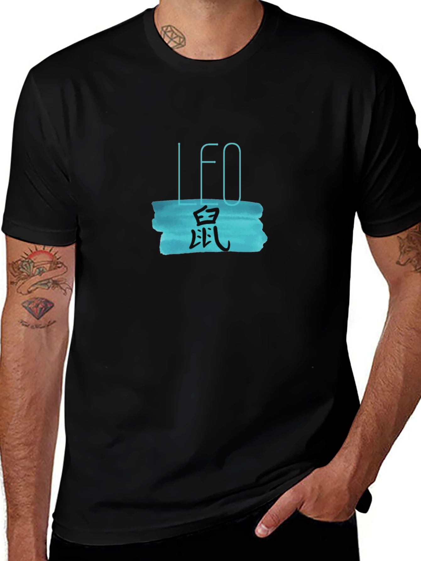 LEO Zodiac Black T-Shirt