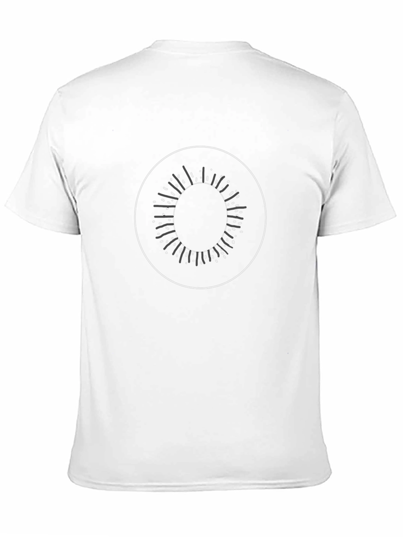 Abstract Circle Graphic Tee - Modern Casual Style