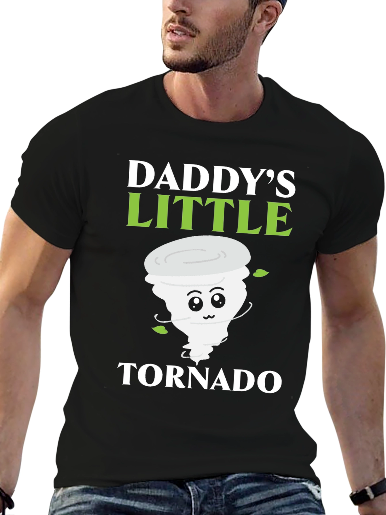 Daddys Little Tornado T-Shirt Cute Fathers Day Gift