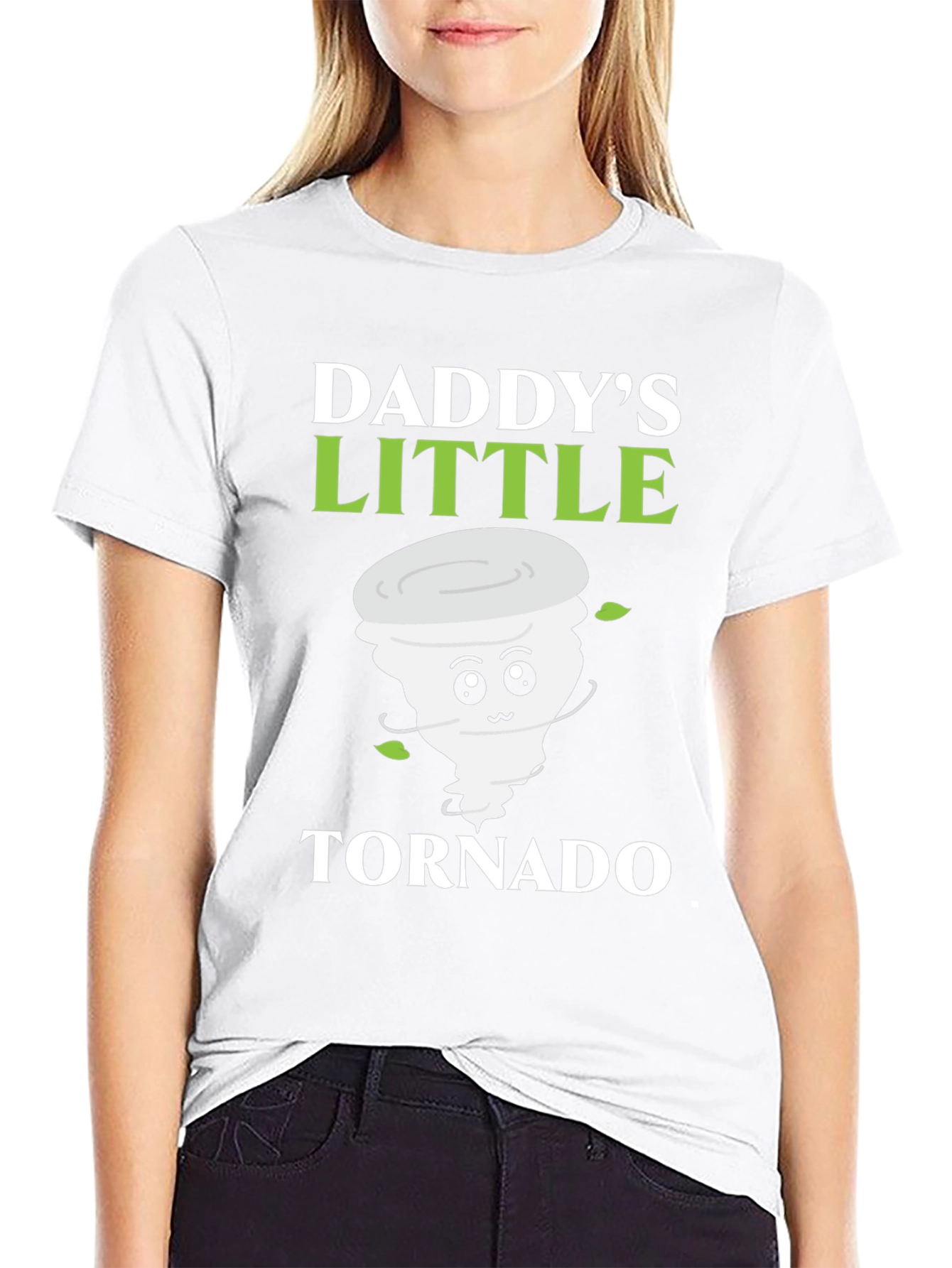 Daddys Little Tornado T-Shirt Cute Fathers Day Gift