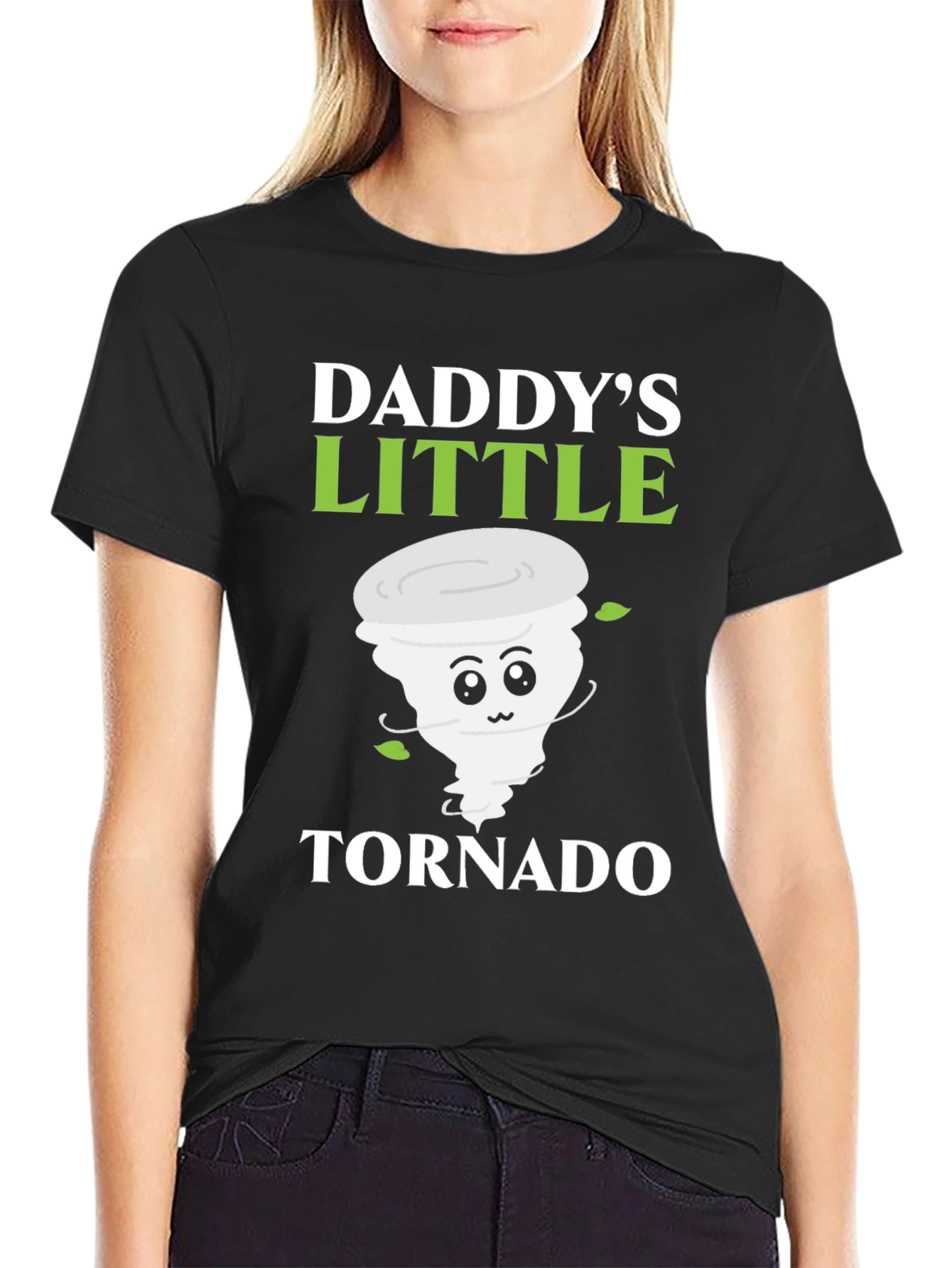 Daddys Little Tornado T-Shirt Cute Fathers Day Gift