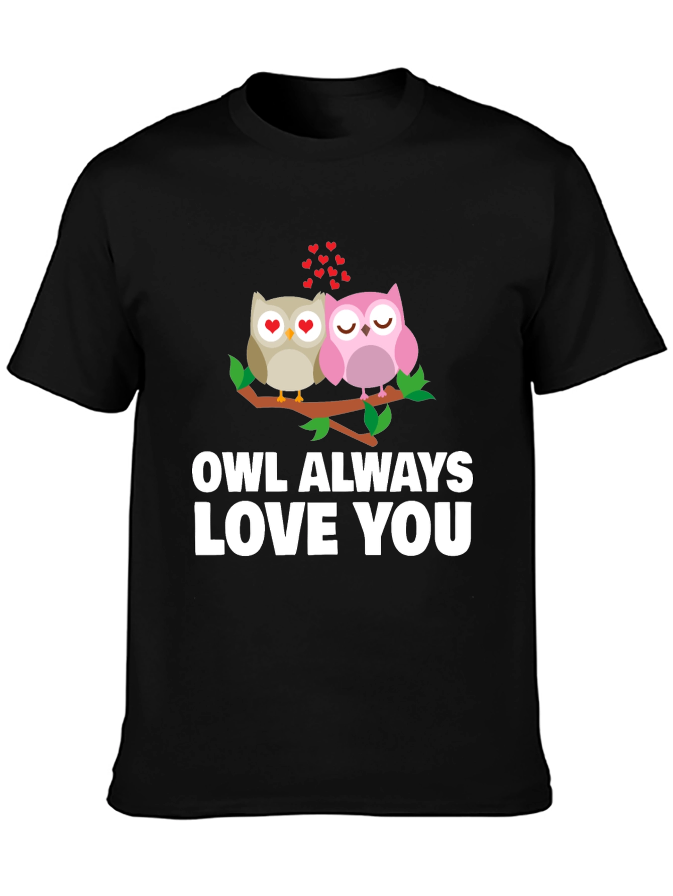 Owl Always Love You Black Graphic Tee