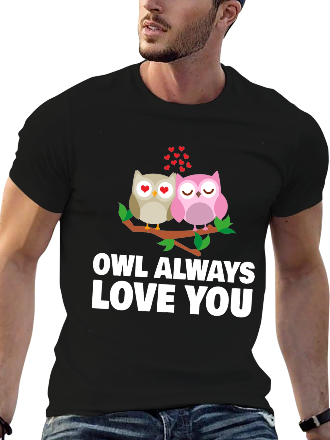 Owl Always Love You Black Graphic Tee