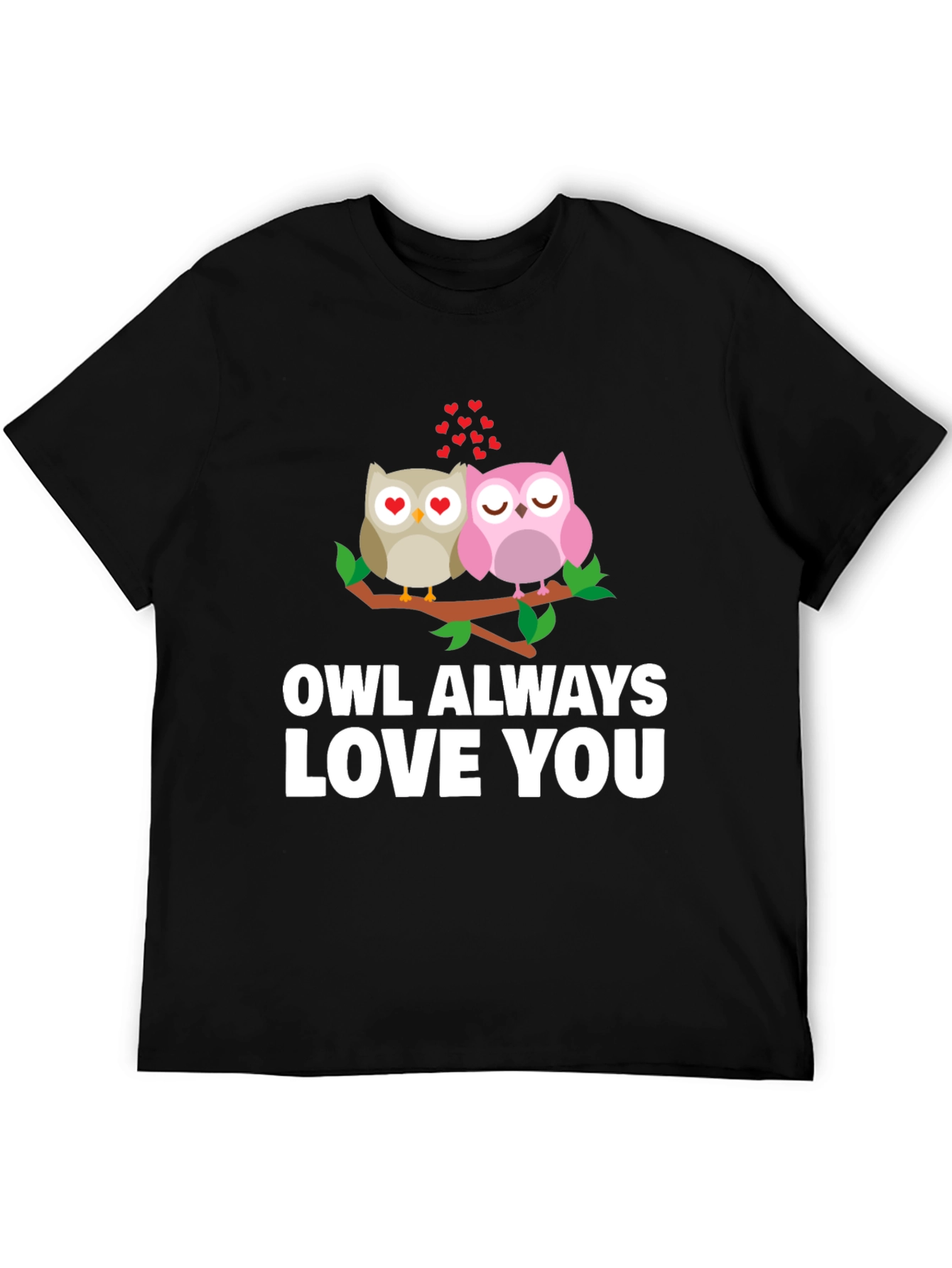 Owl Always Love You Black Graphic Tee