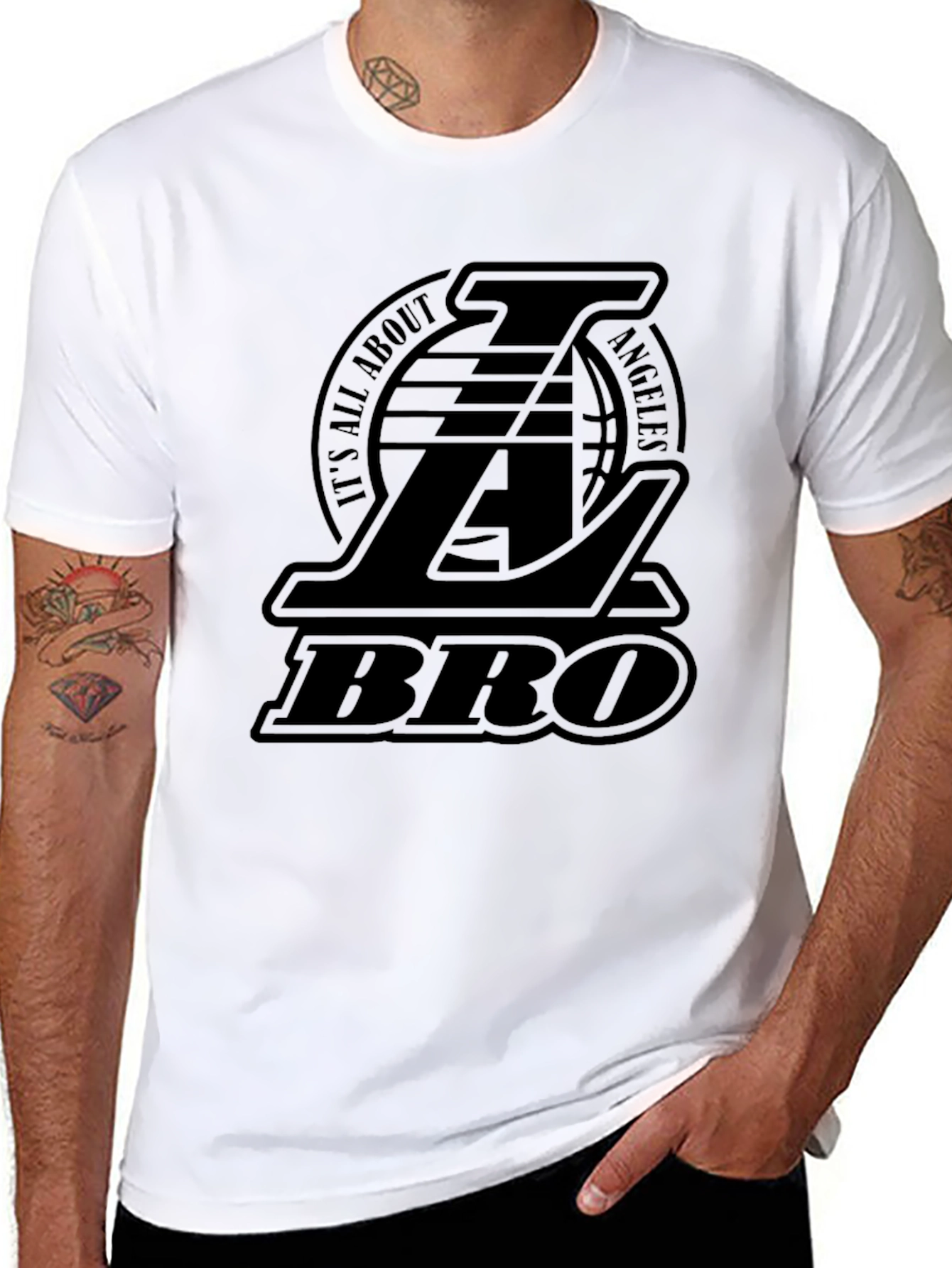 LA Lakers BRO Black T-Shirt