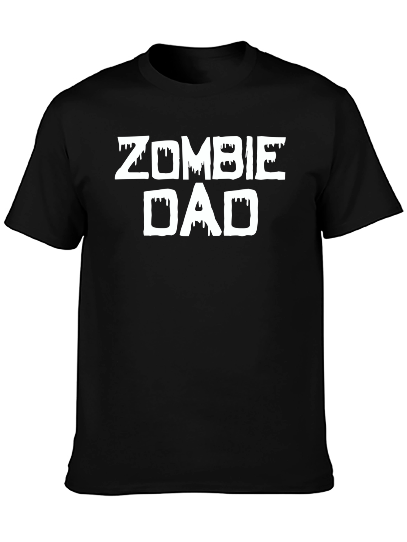 Zombie Dad Graphic Tee - Black Cotton T-Shirt