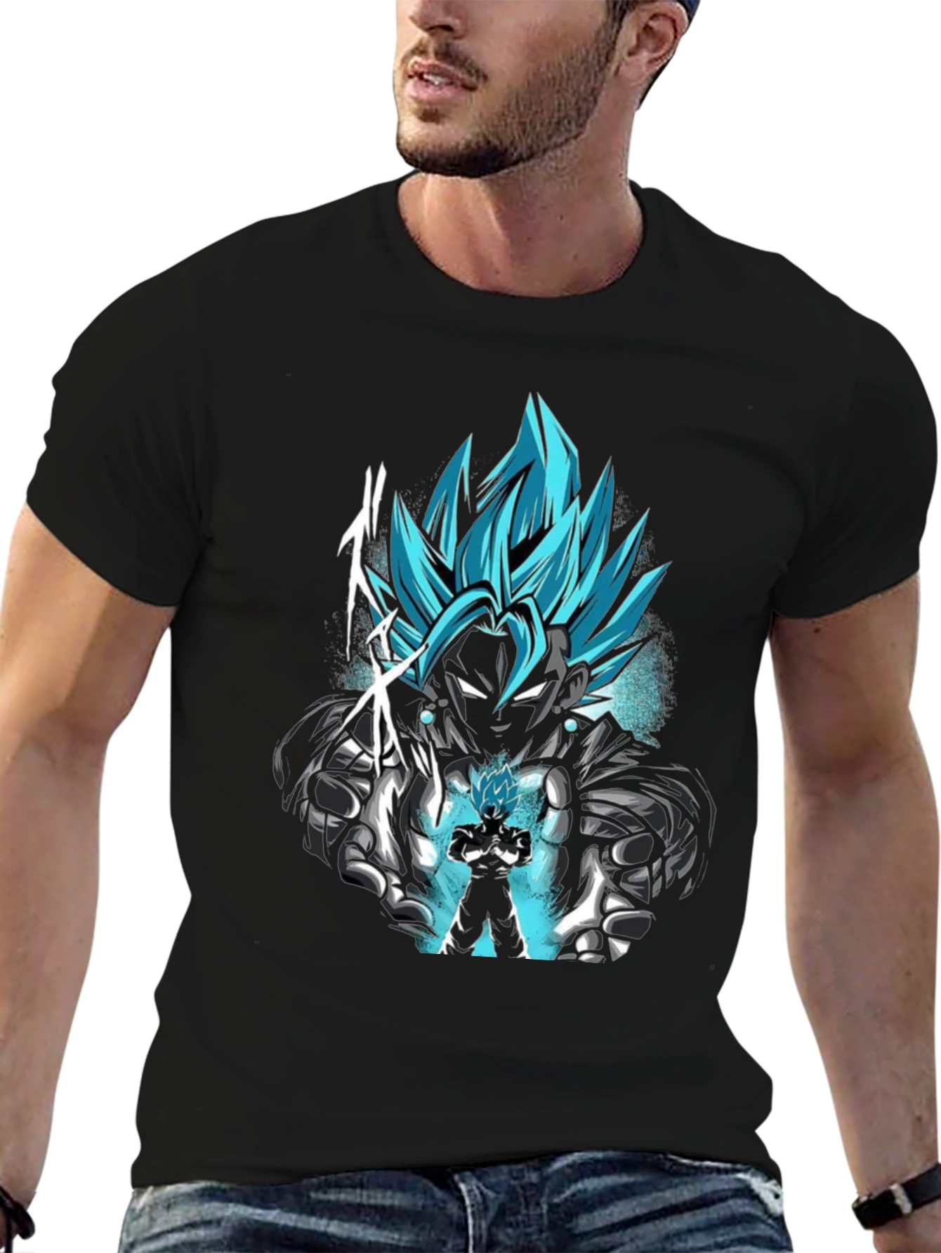Vegito Blue Anime Graphic T-Shirt