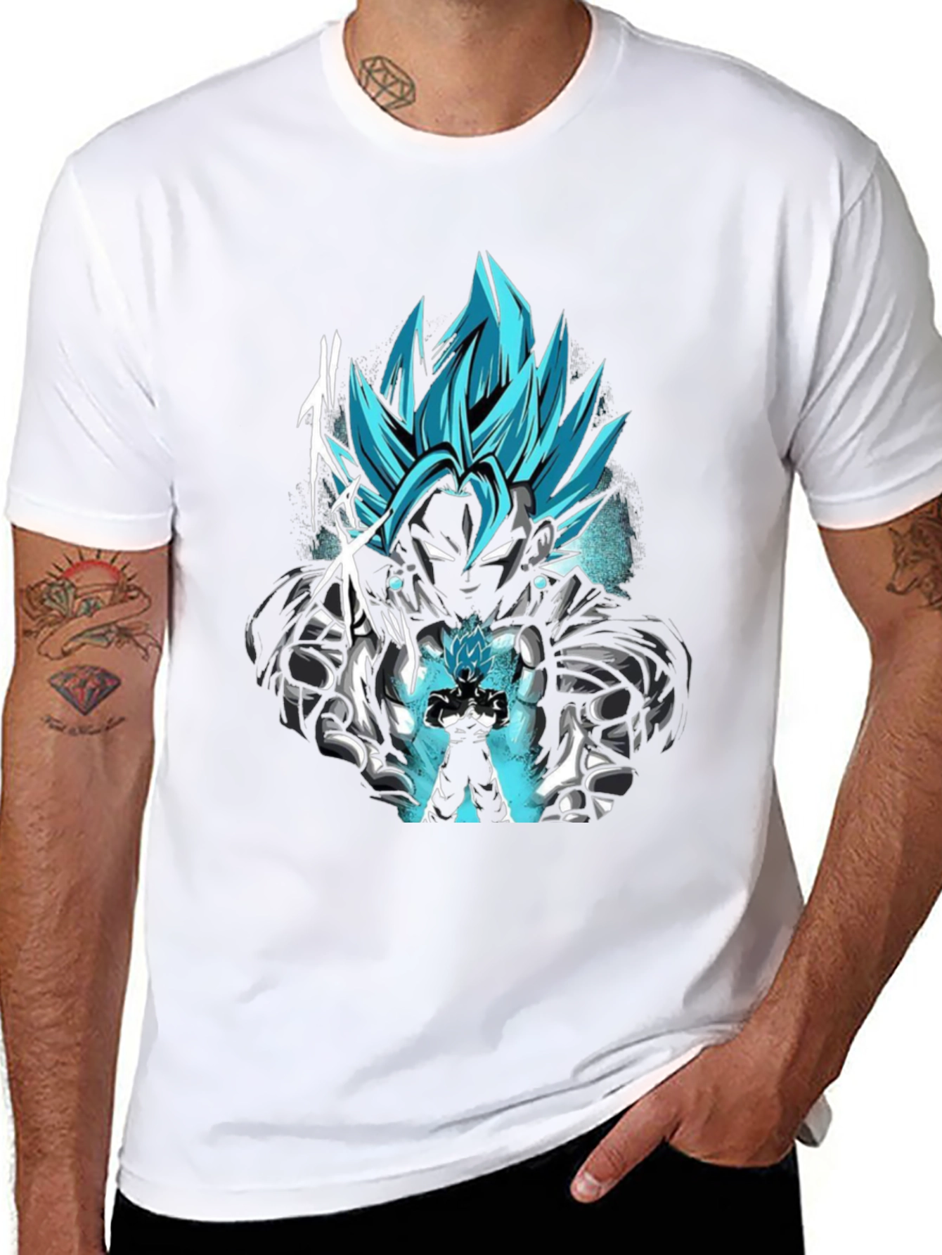 Vegito Blue Anime Graphic T-Shirt
