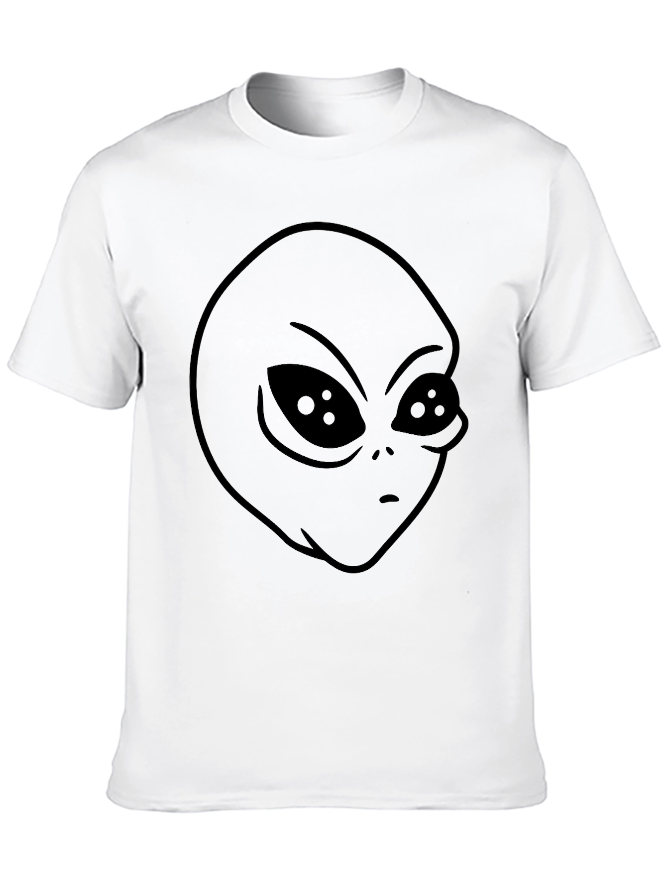 Alien Graphic Print T-Shirt - Black