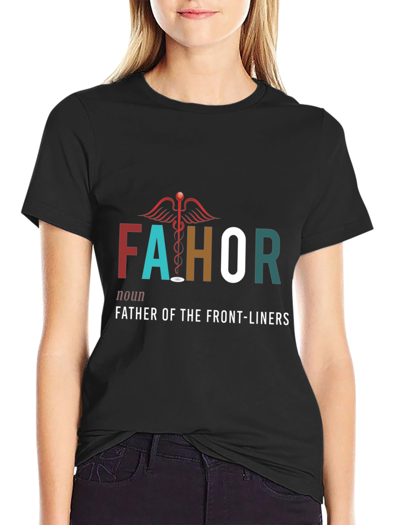 FAHOR Father of Frontliners Graphic T-Shirt