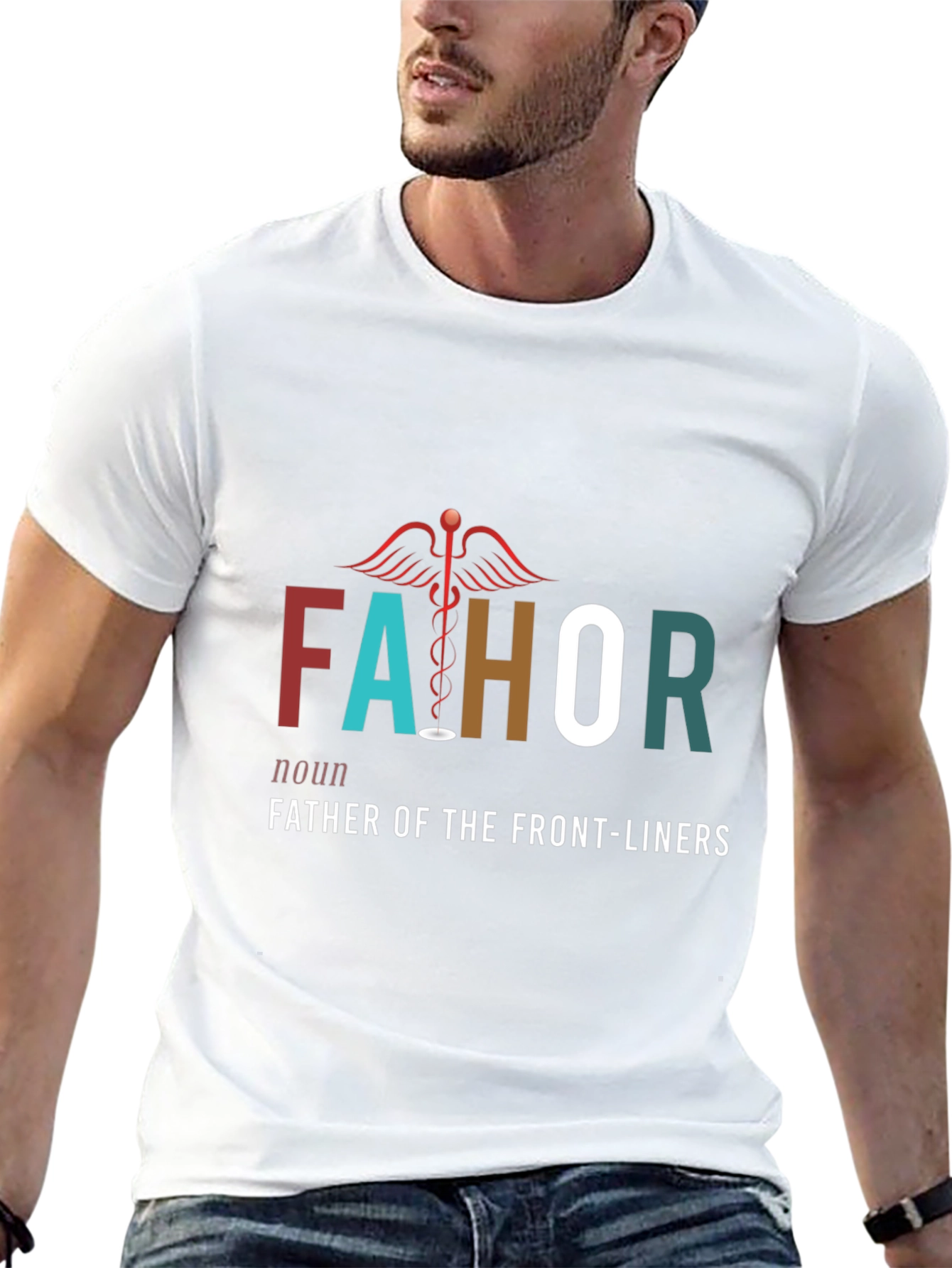 FAHOR Father of Frontliners Graphic T-Shirt
