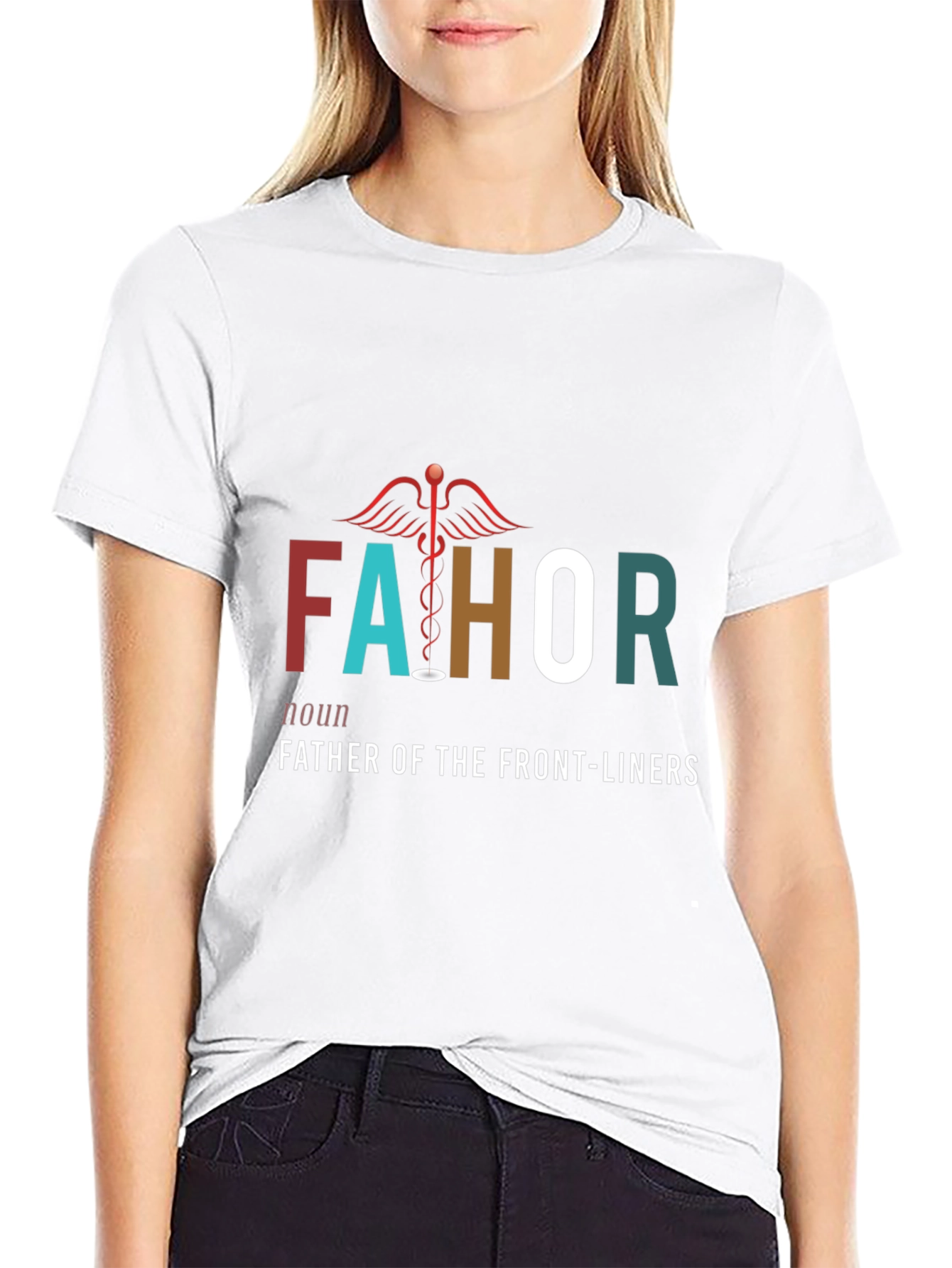 FAHOR Father of Frontliners Graphic T-Shirt