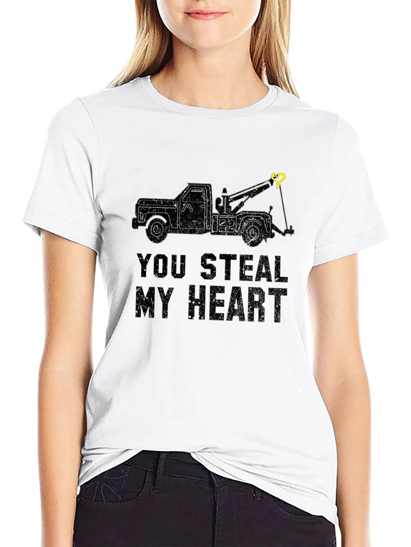 You Steal My Heart Tow Truck T-Shirt