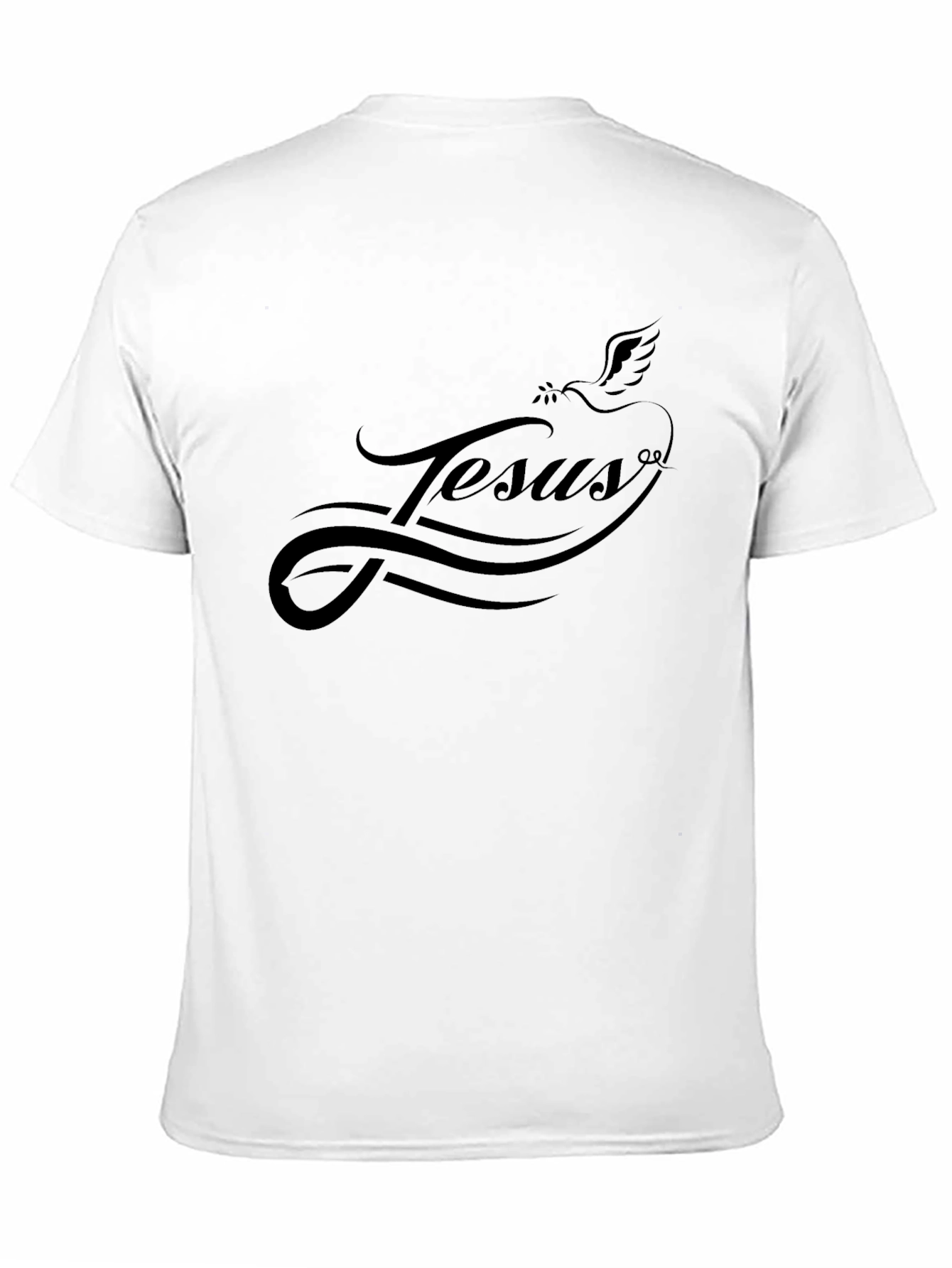 Jesus Dove Graphic Black T-Shirt