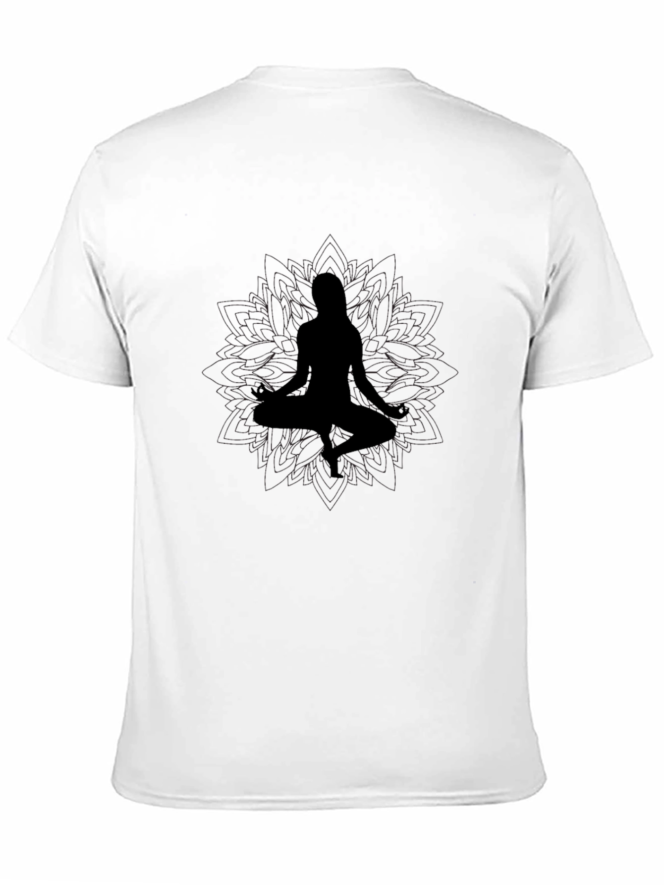 Meditating Silhouette Graphic T-Shirt