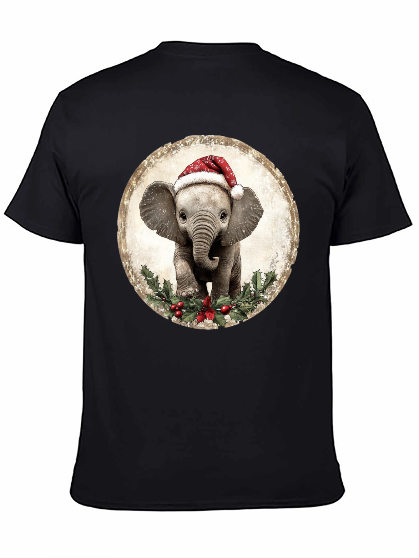 Christmas Elephant T-Shirt: Cute Holiday Apparel