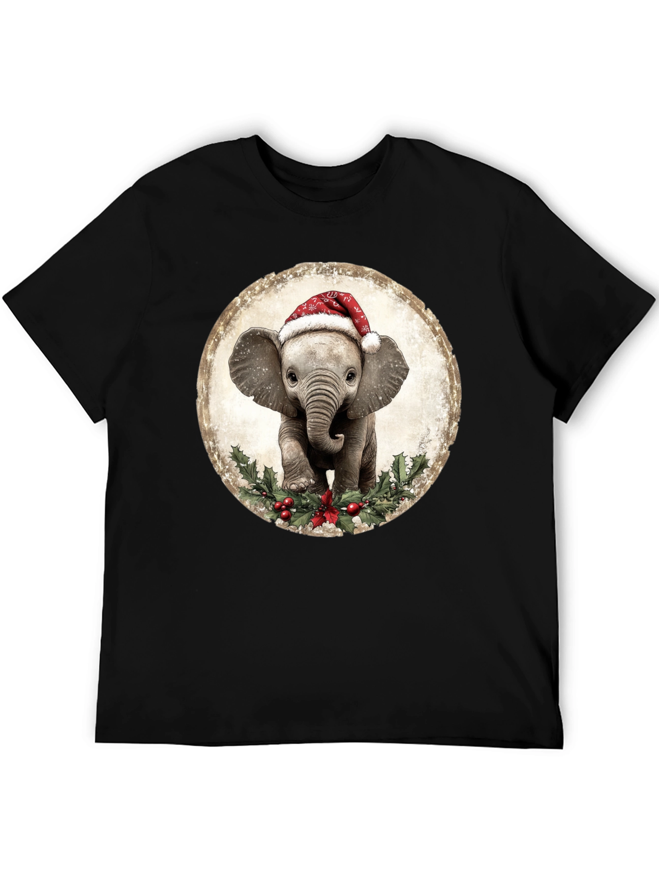 Christmas Elephant T-Shirt: Cute Holiday Apparel