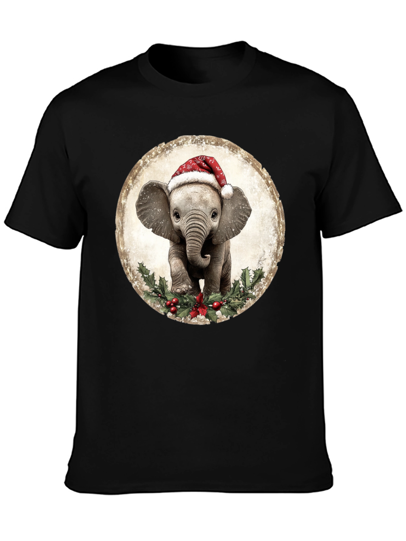 Christmas Elephant T-Shirt: Cute Holiday Apparel