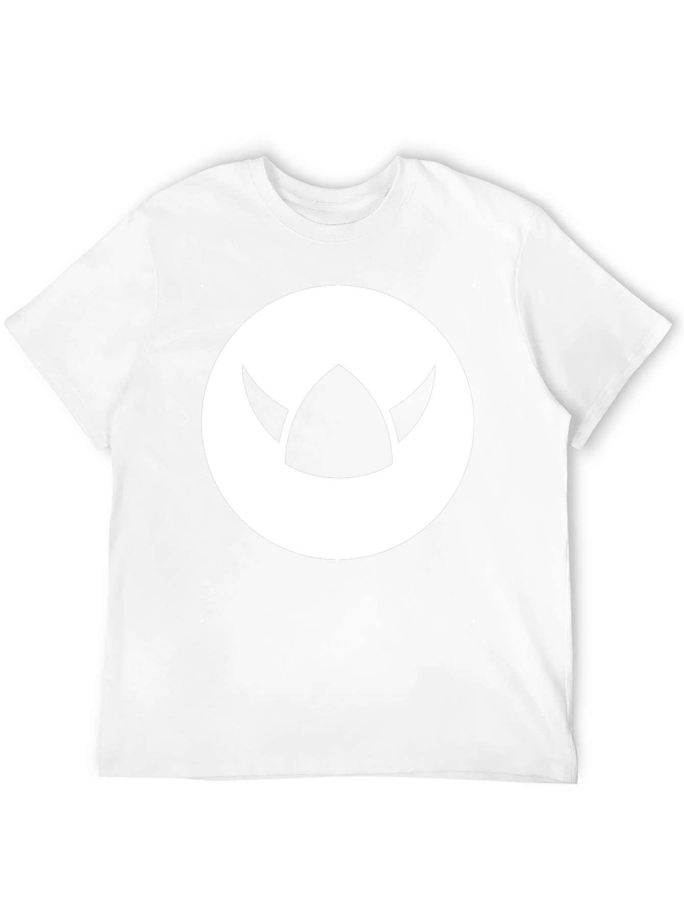 Viking Helmet Graphic Tee - Black Cotton Blend T-Shirt