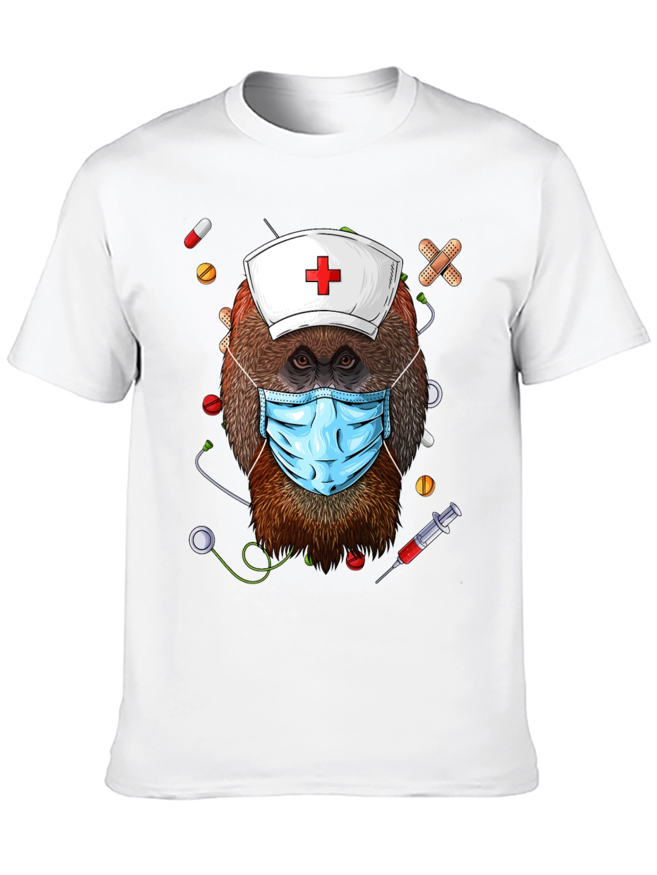 Orangutan Nurse T-Shirt - Cute Animal Graphic Tee