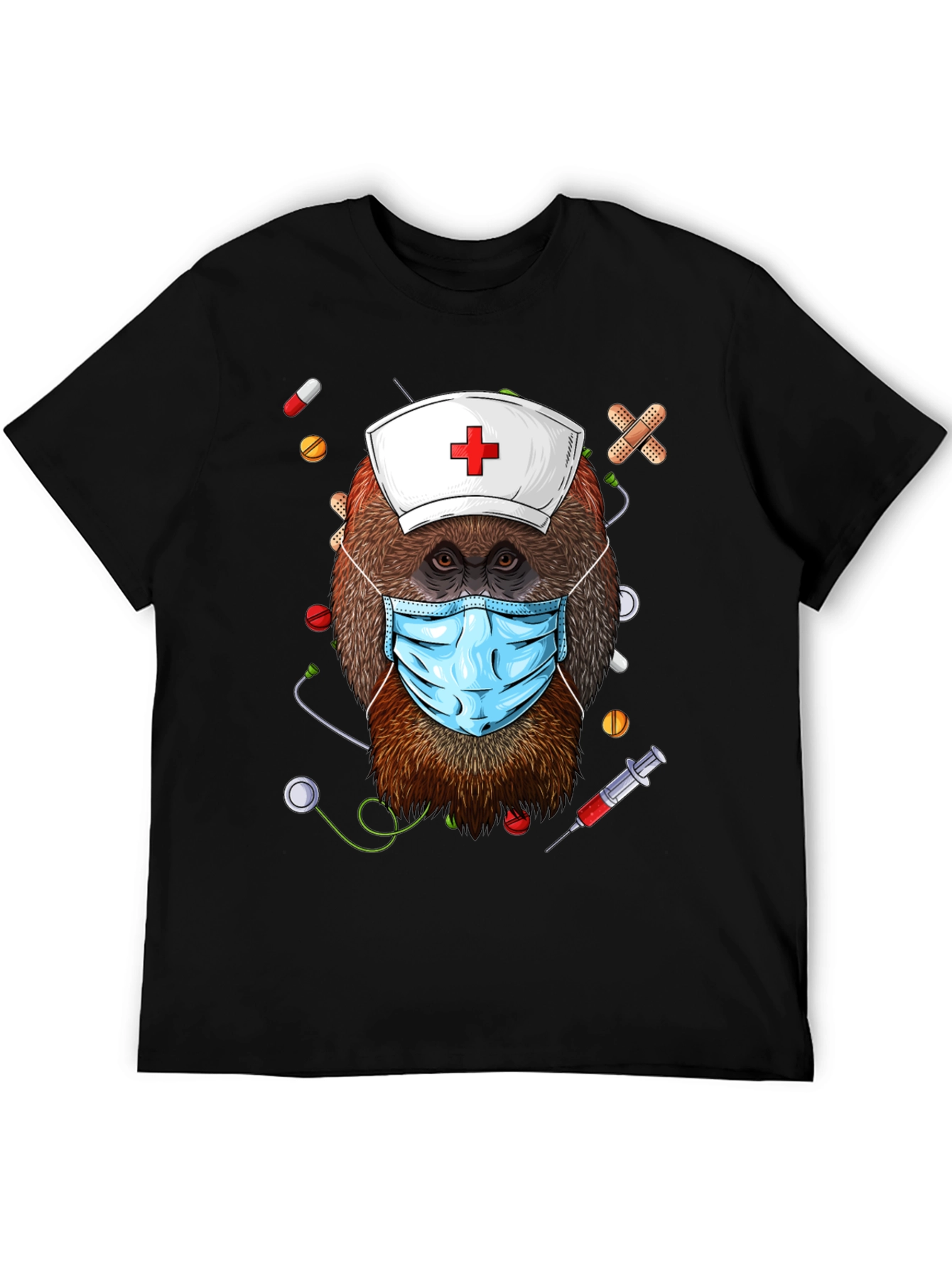 Orangutan Nurse T-Shirt - Cute Animal Graphic Tee