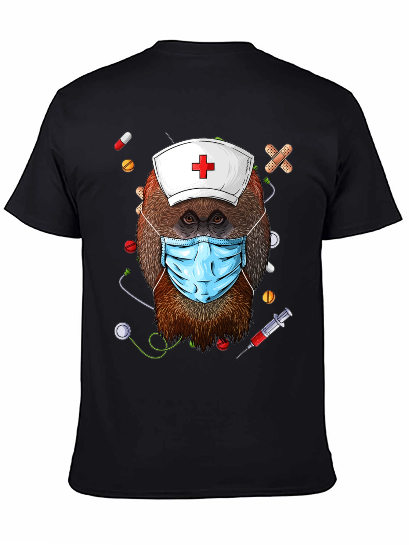 Orangutan Nurse T-Shirt - Cute Animal Graphic Tee