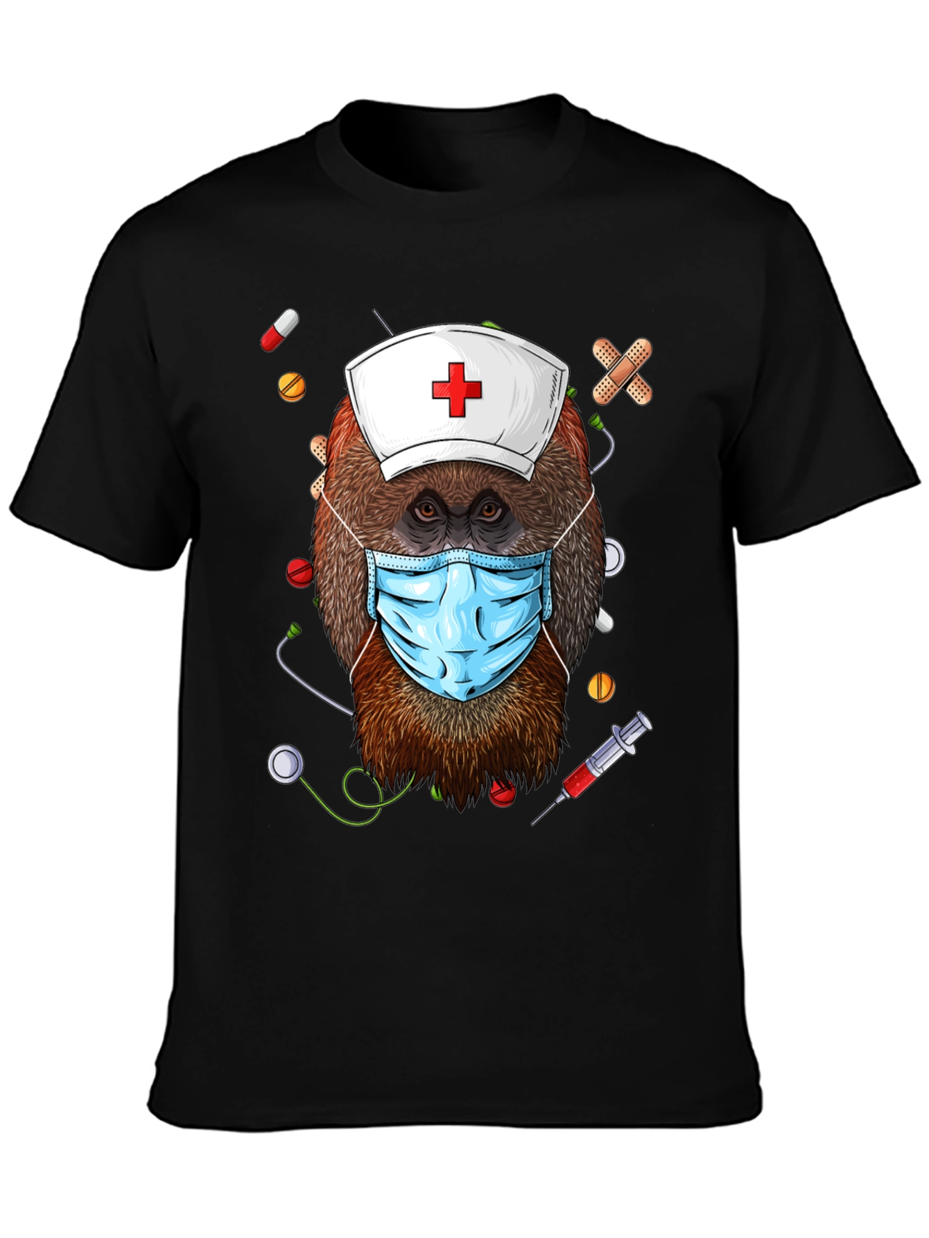 Orangutan Nurse T-Shirt - Cute Animal Graphic Tee