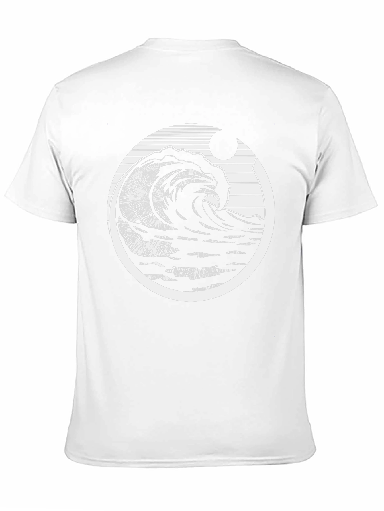 Wave Design Graphic T-Shirt