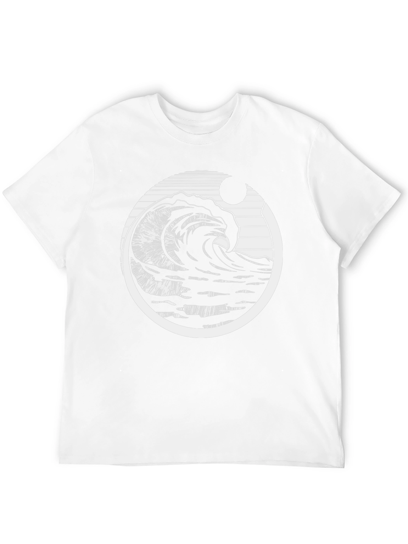 Wave Design Graphic T-Shirt