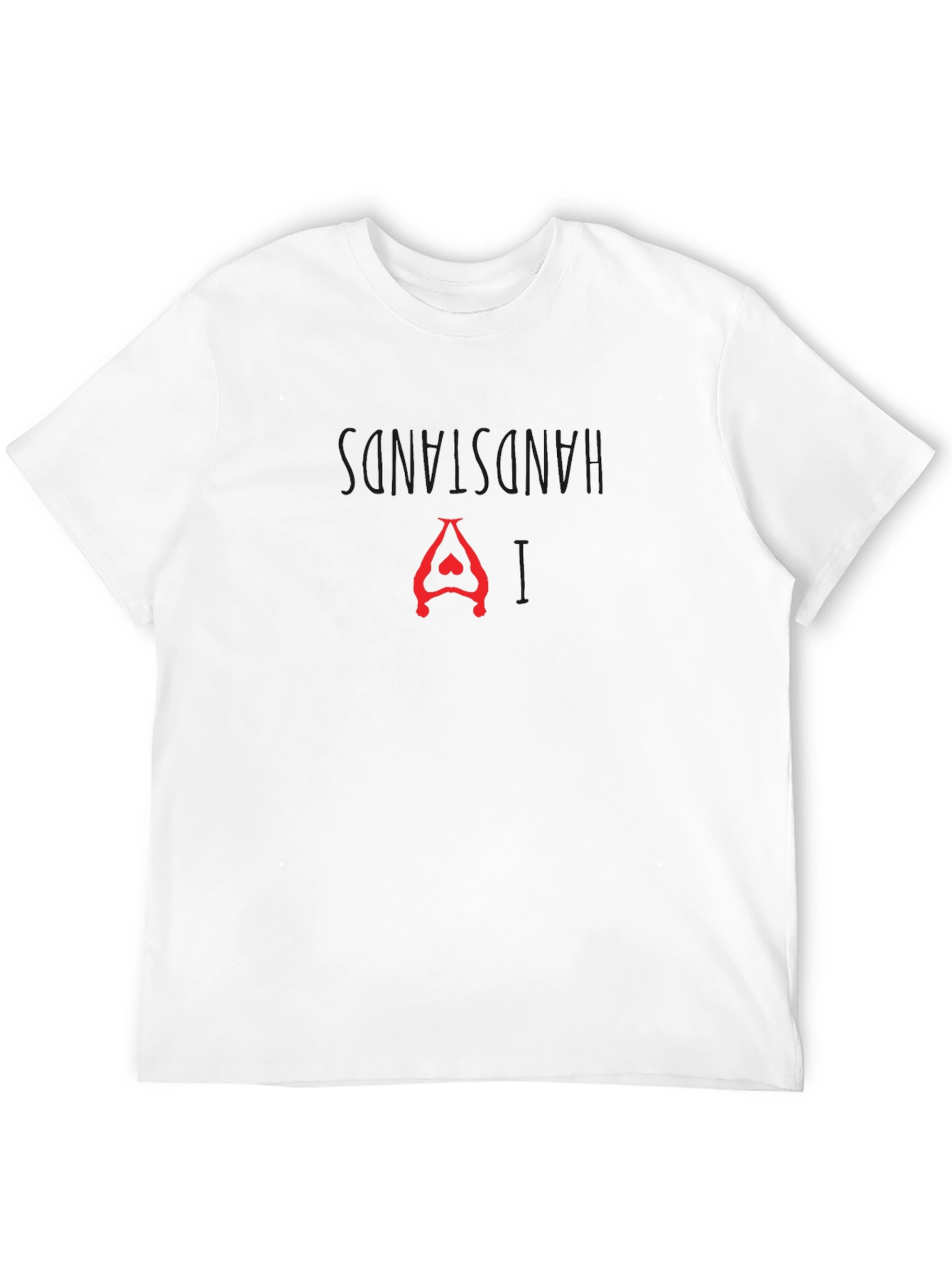 Hands Stand Yoga Pose Graphic Tee - Black