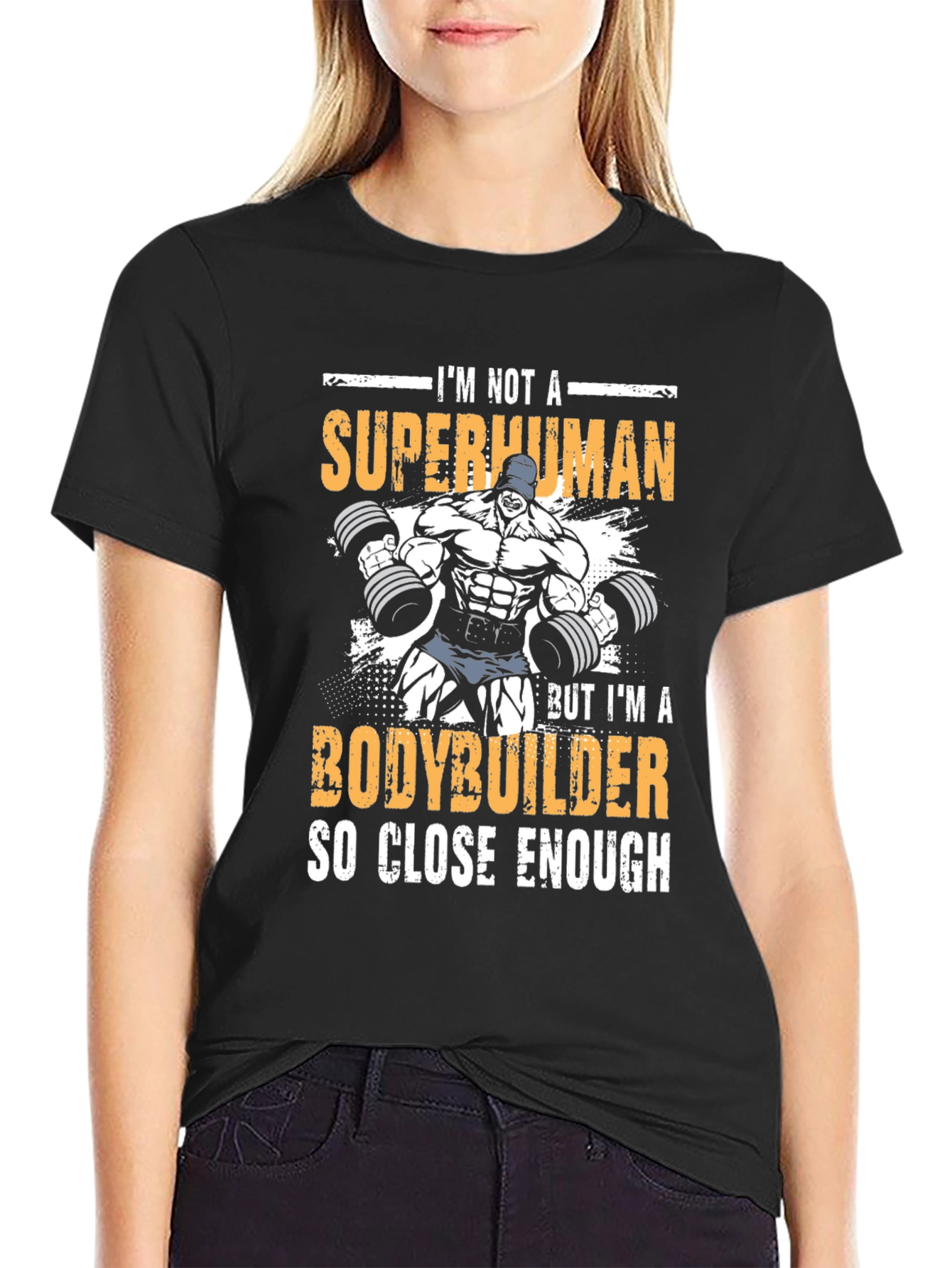 Bodybuilder Graphic T-Shirt - Superhuman Design