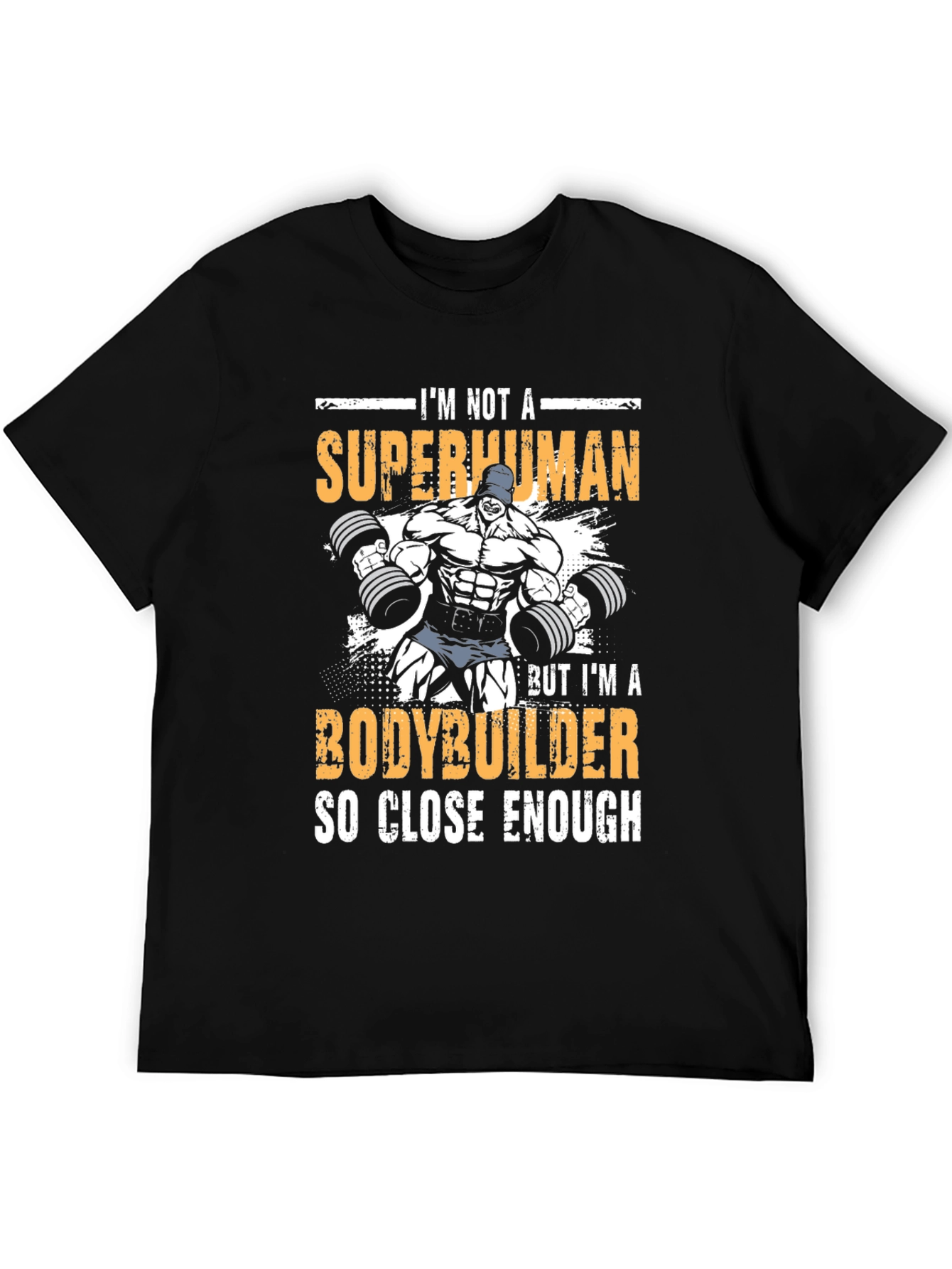 Bodybuilder Graphic T-Shirt - Superhuman Design
