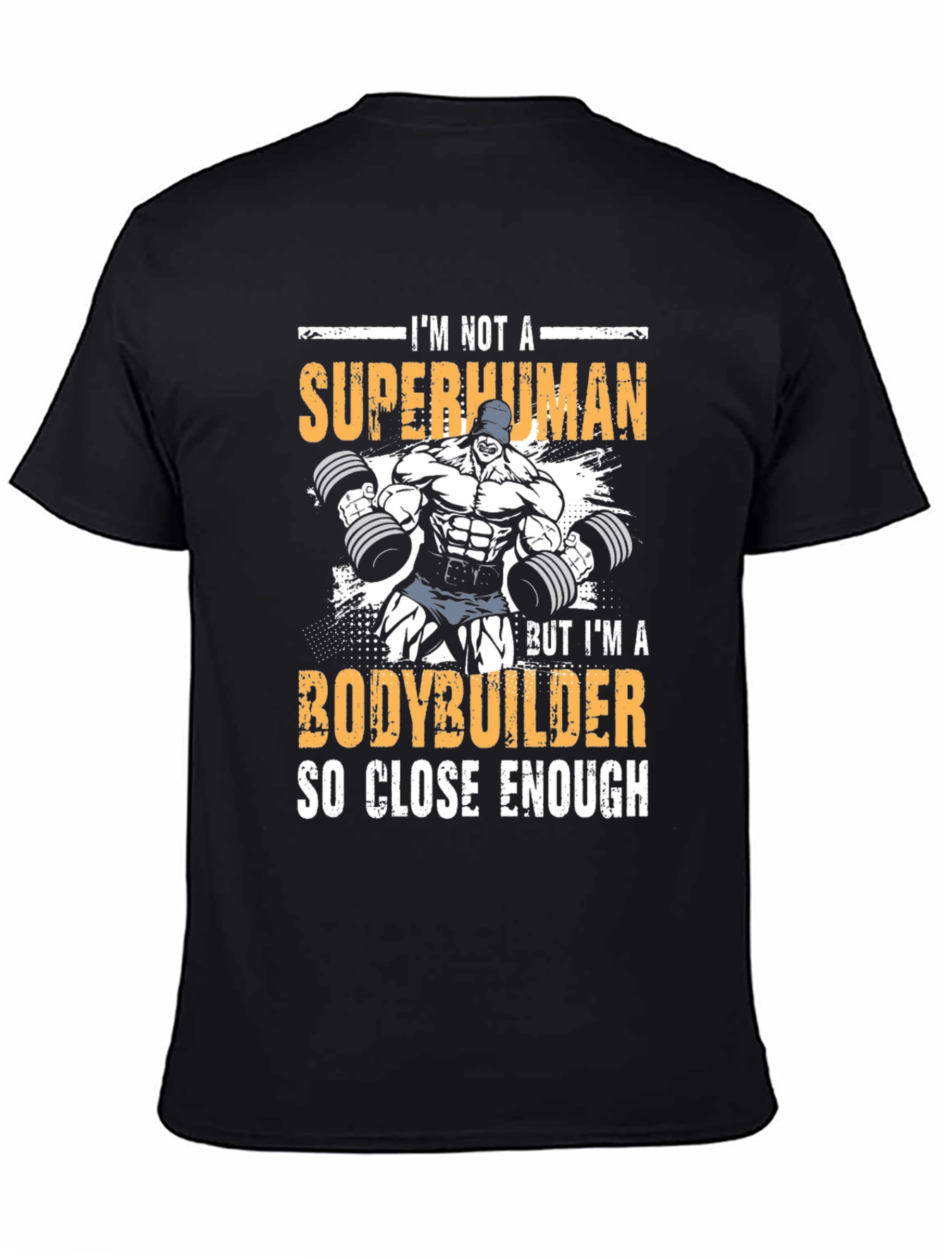 Bodybuilder Graphic T-Shirt - Superhuman Design
