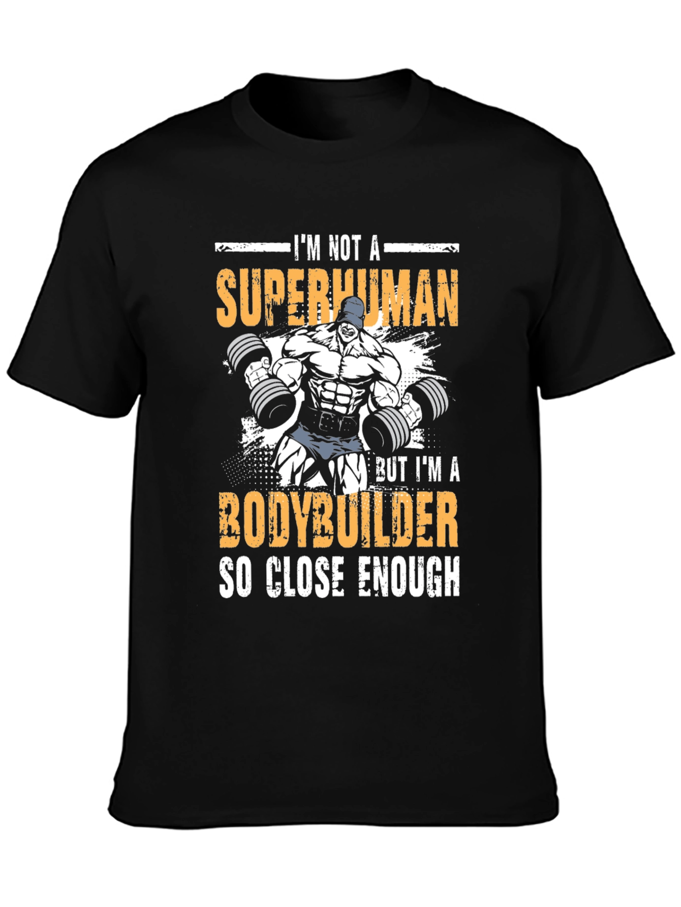 Bodybuilder Graphic T-Shirt - Superhuman Design
