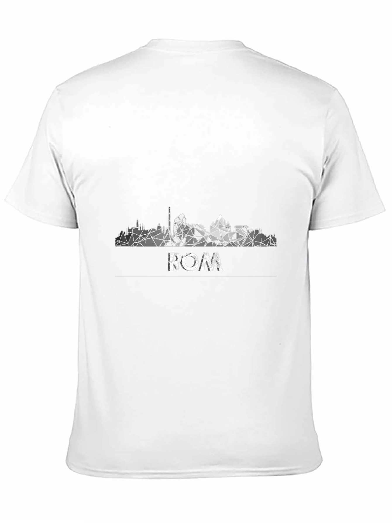 Rome Skyline Mens Graphic Tee - Black