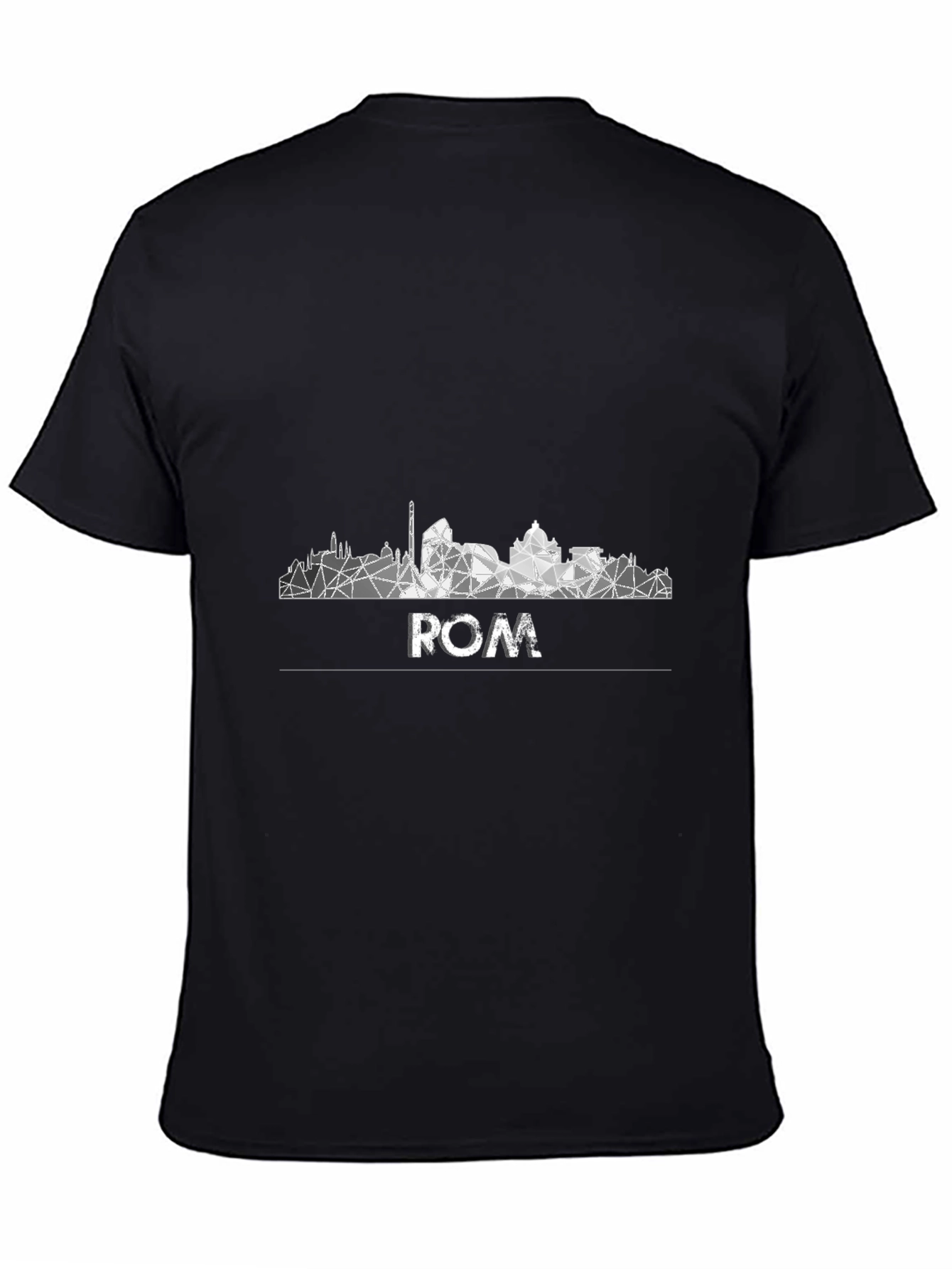 Rome Skyline Mens Graphic Tee - Black