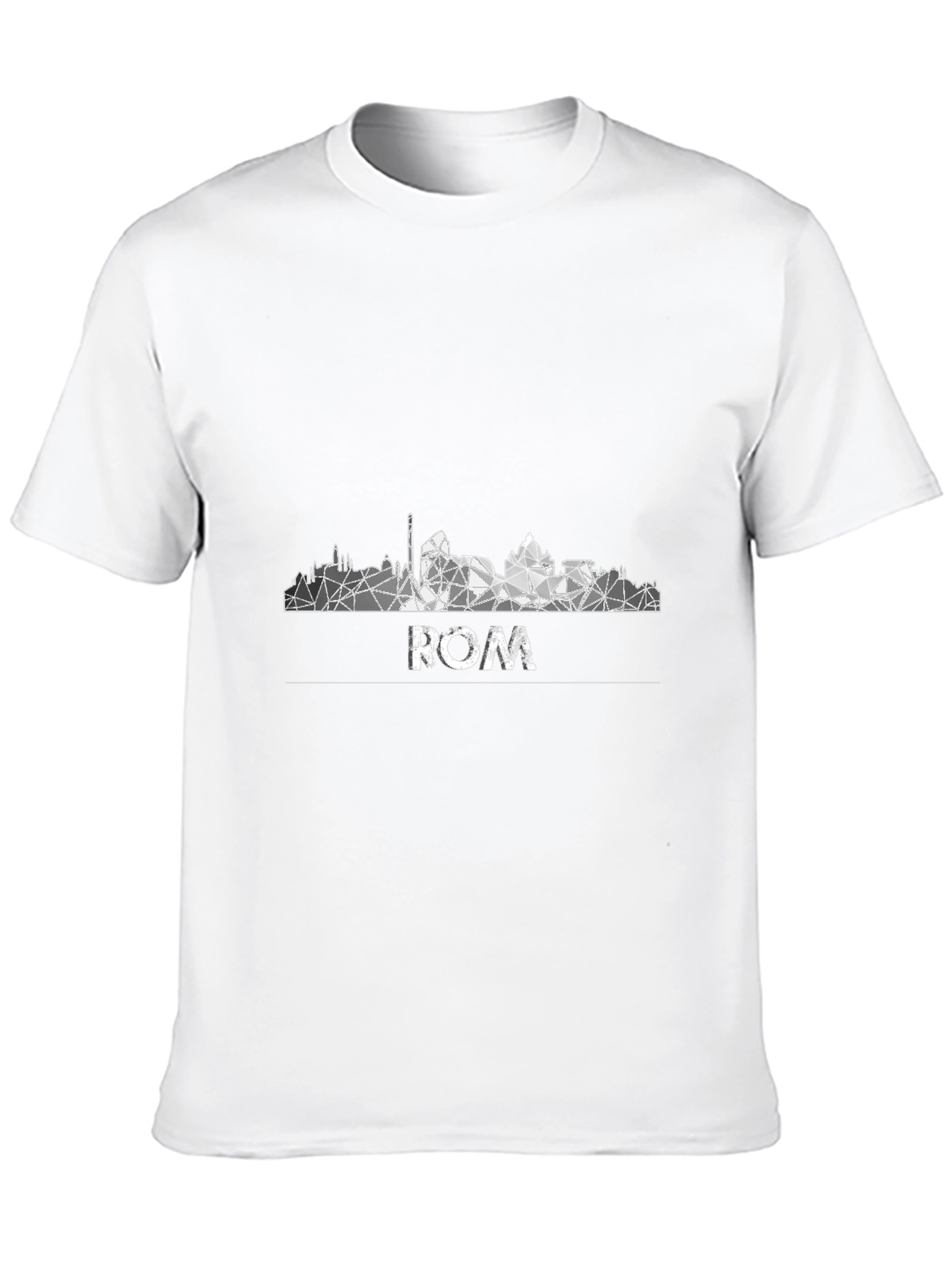 Rome Skyline Mens Graphic Tee - Black