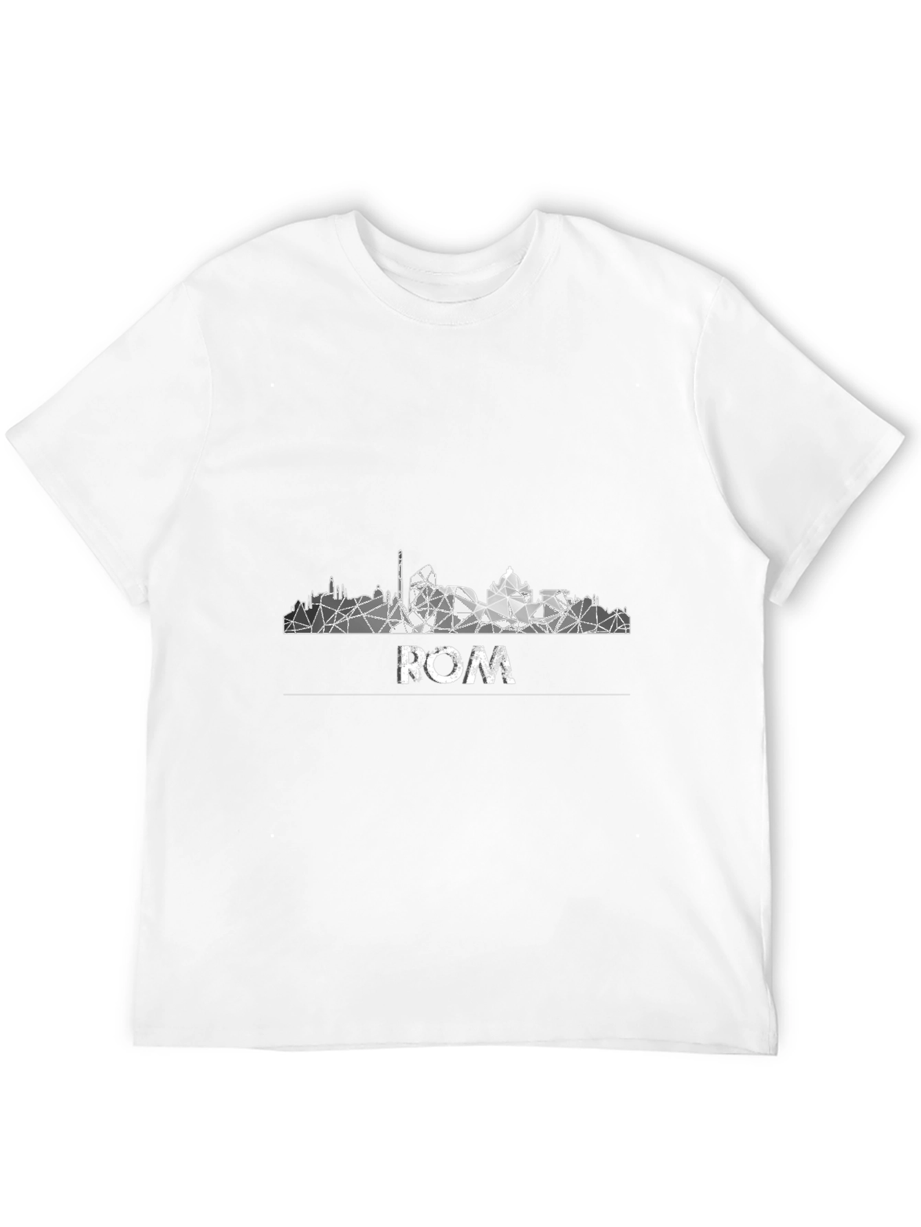 Rome Skyline Mens Graphic Tee - Black
