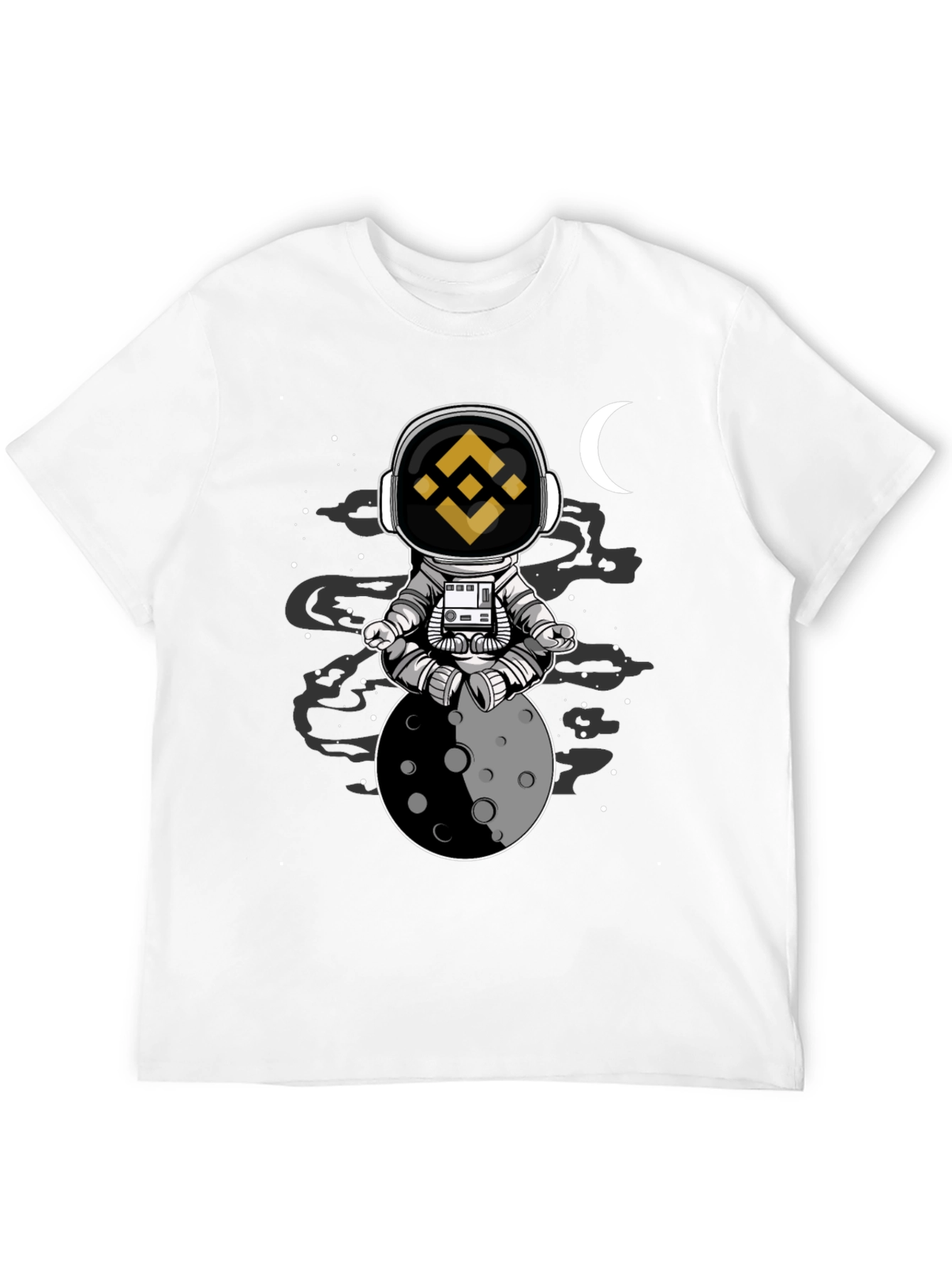 Binance Astronaut Moon T-Shirt - Crypto Fashion