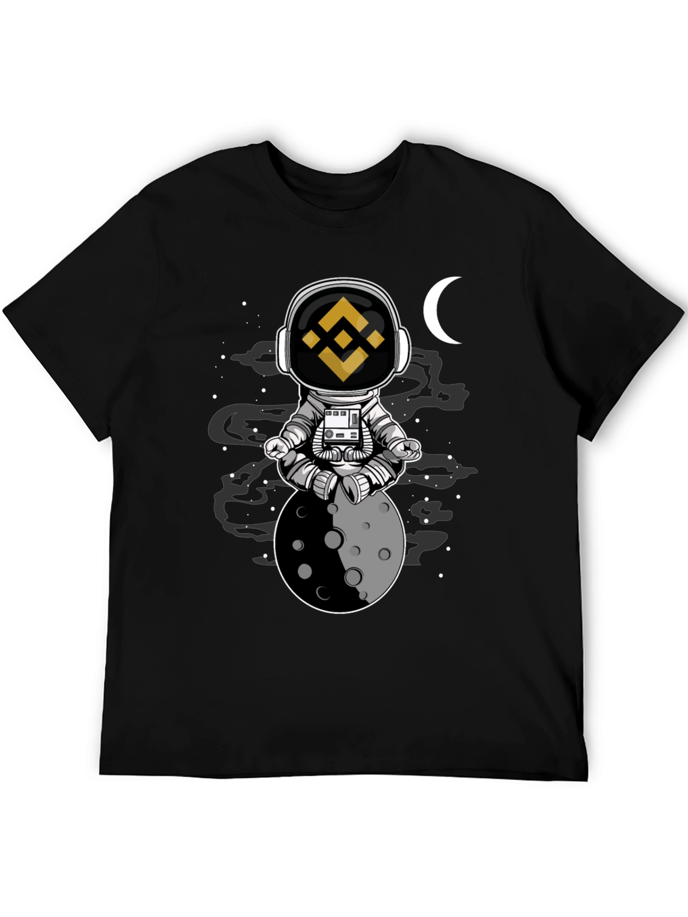 Binance Astronaut Moon T-Shirt - Crypto Fashion