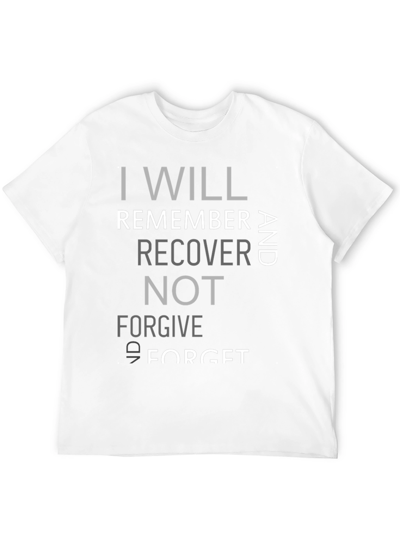 I Will Remember Black Graphic Tee