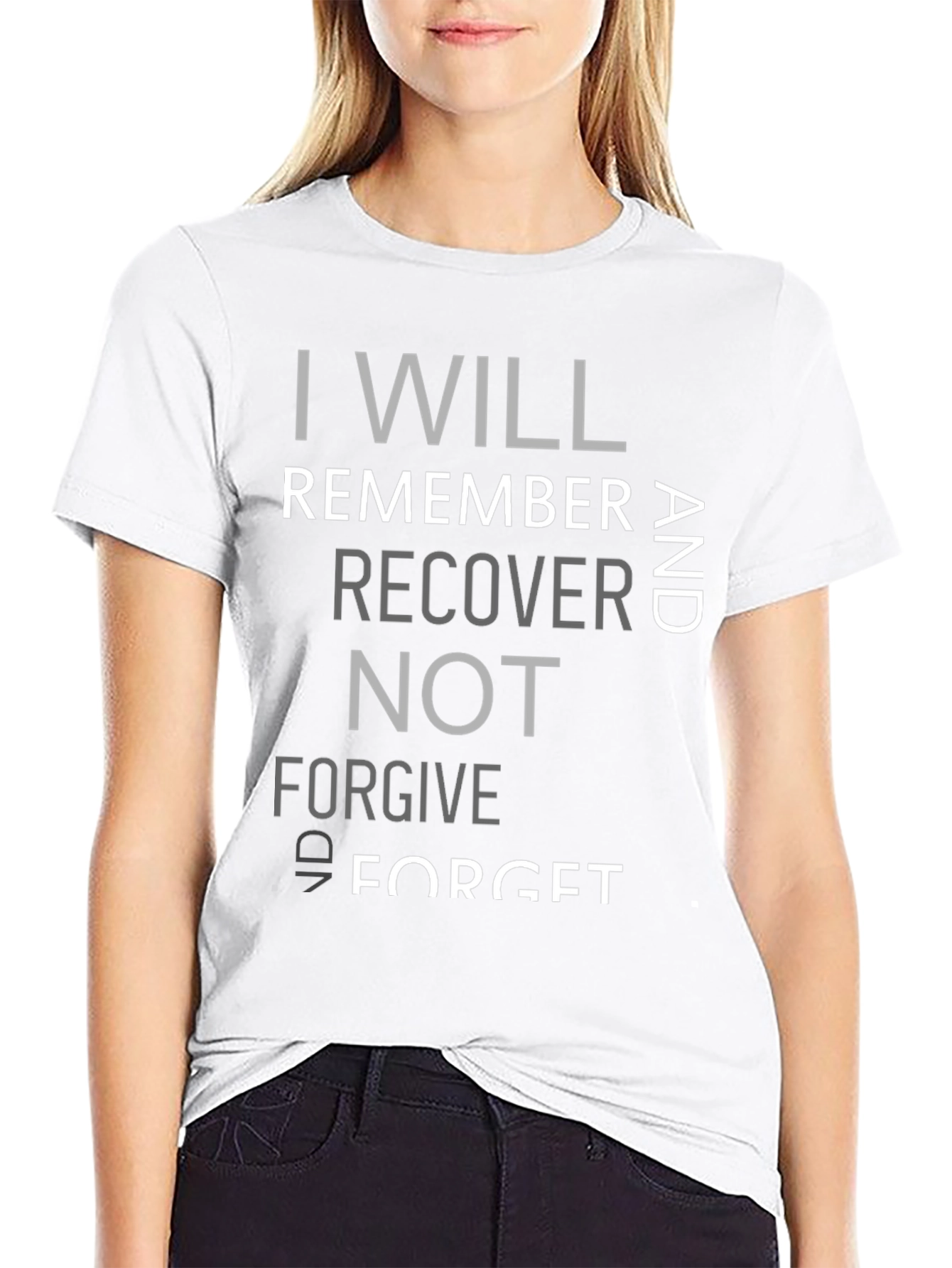 I Will Remember Black Graphic Tee