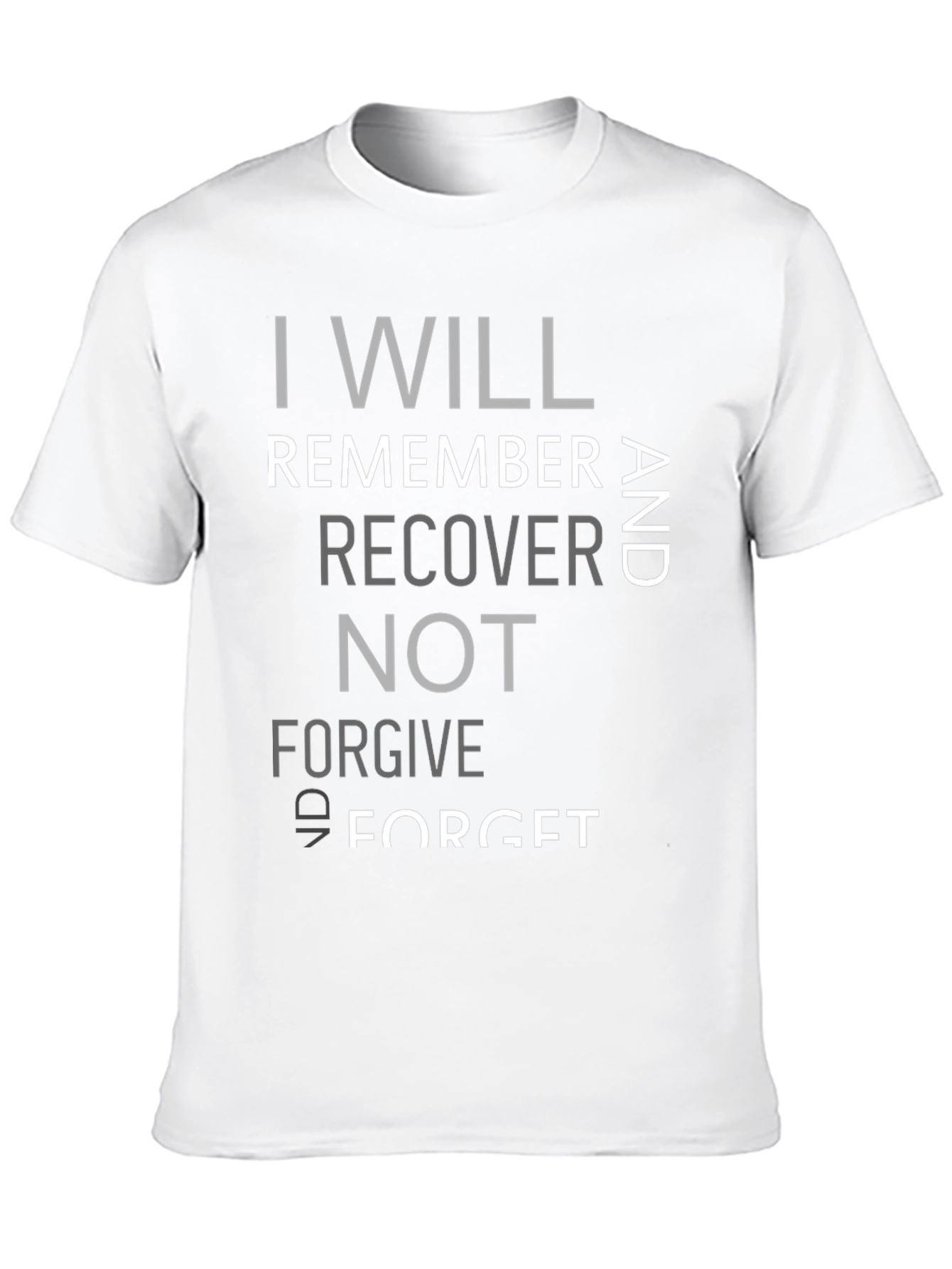 I Will Remember Black Graphic Tee