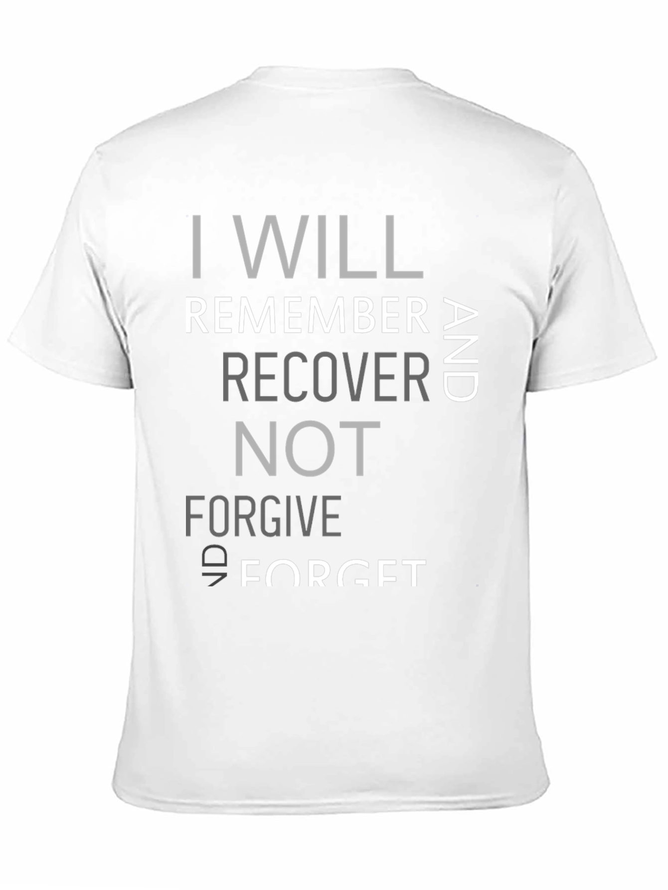 I Will Remember Black Graphic Tee