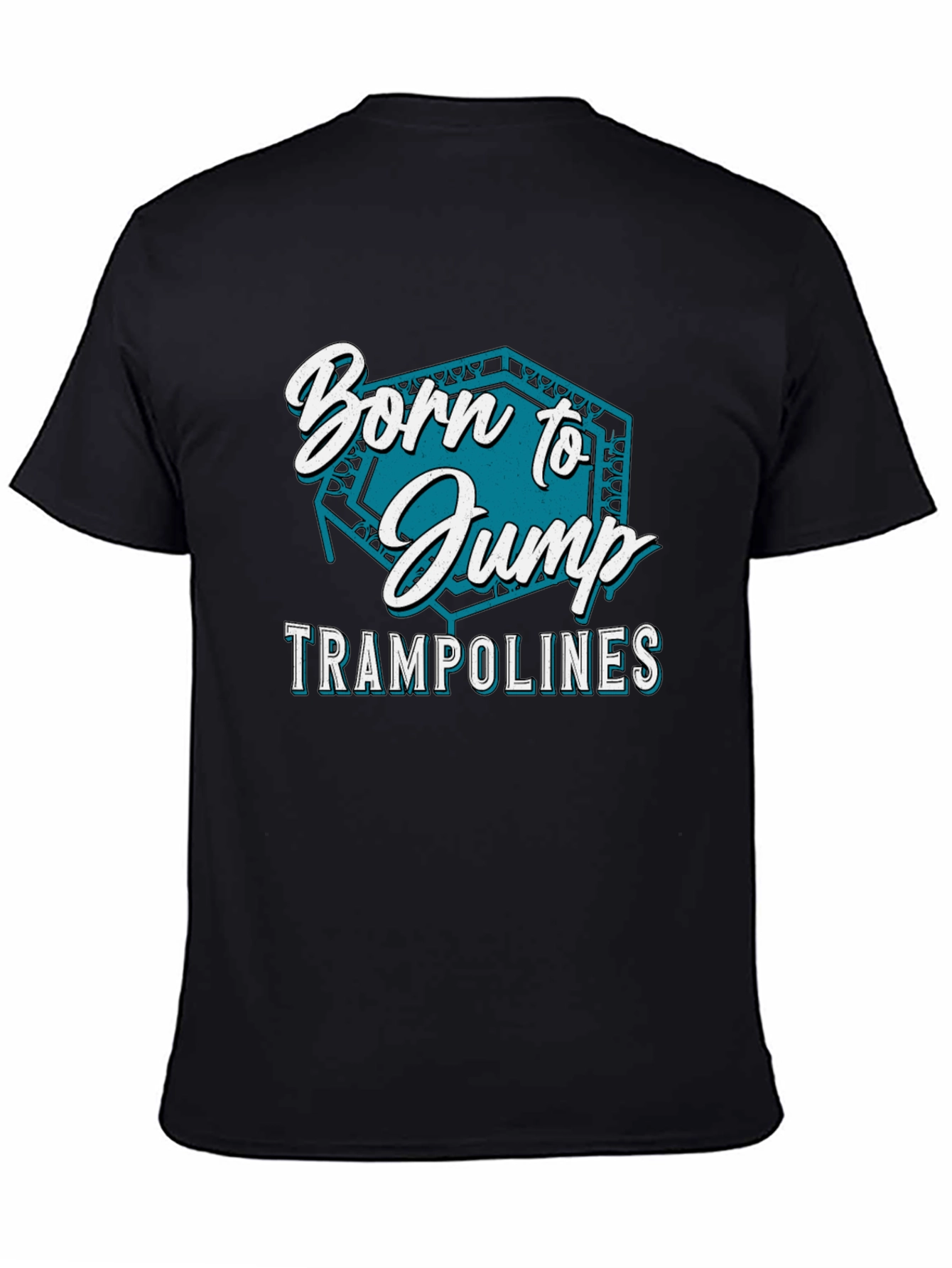 Born to Jump Trampolines Black T-Shirt